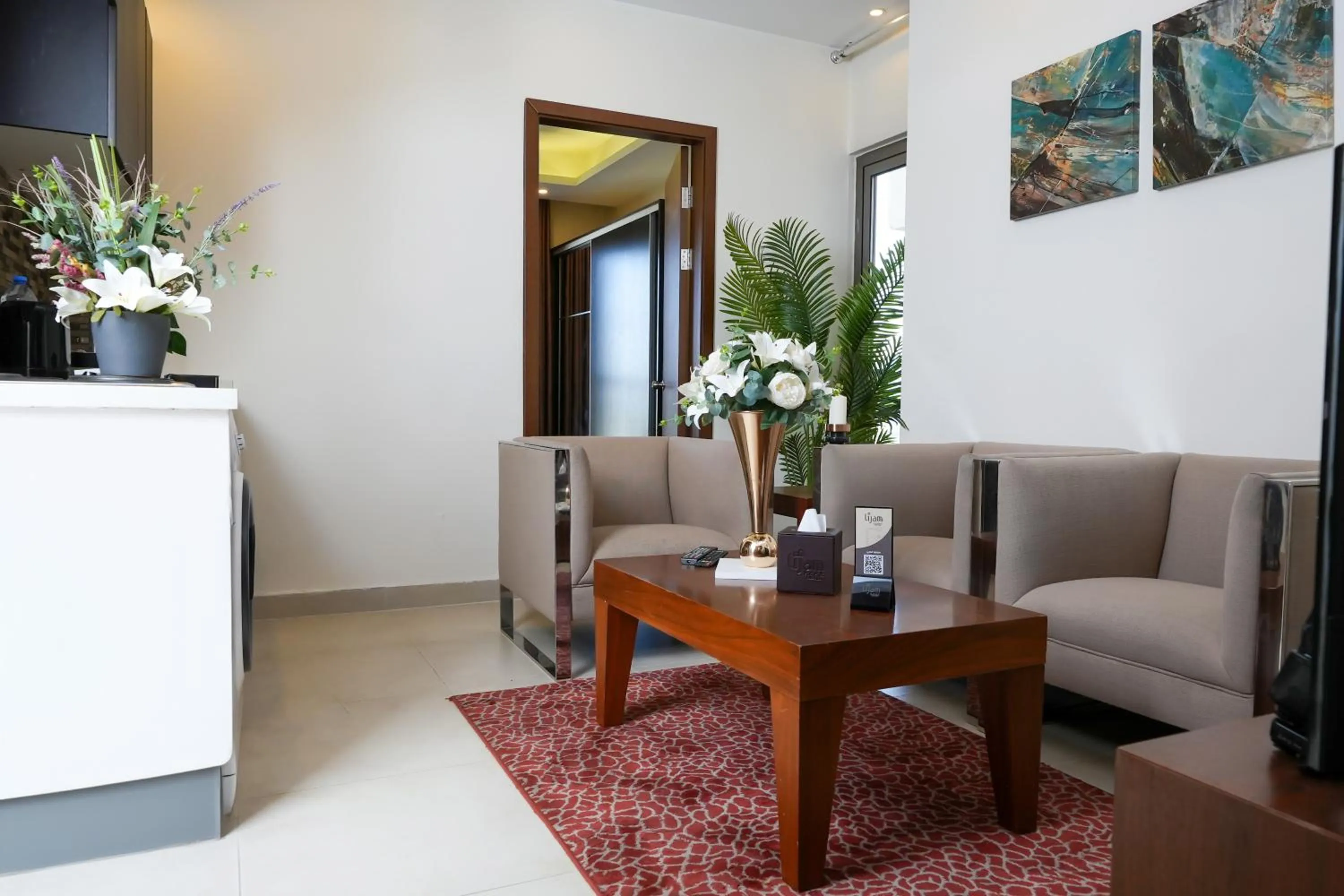 Seating area in Lijam Hotel