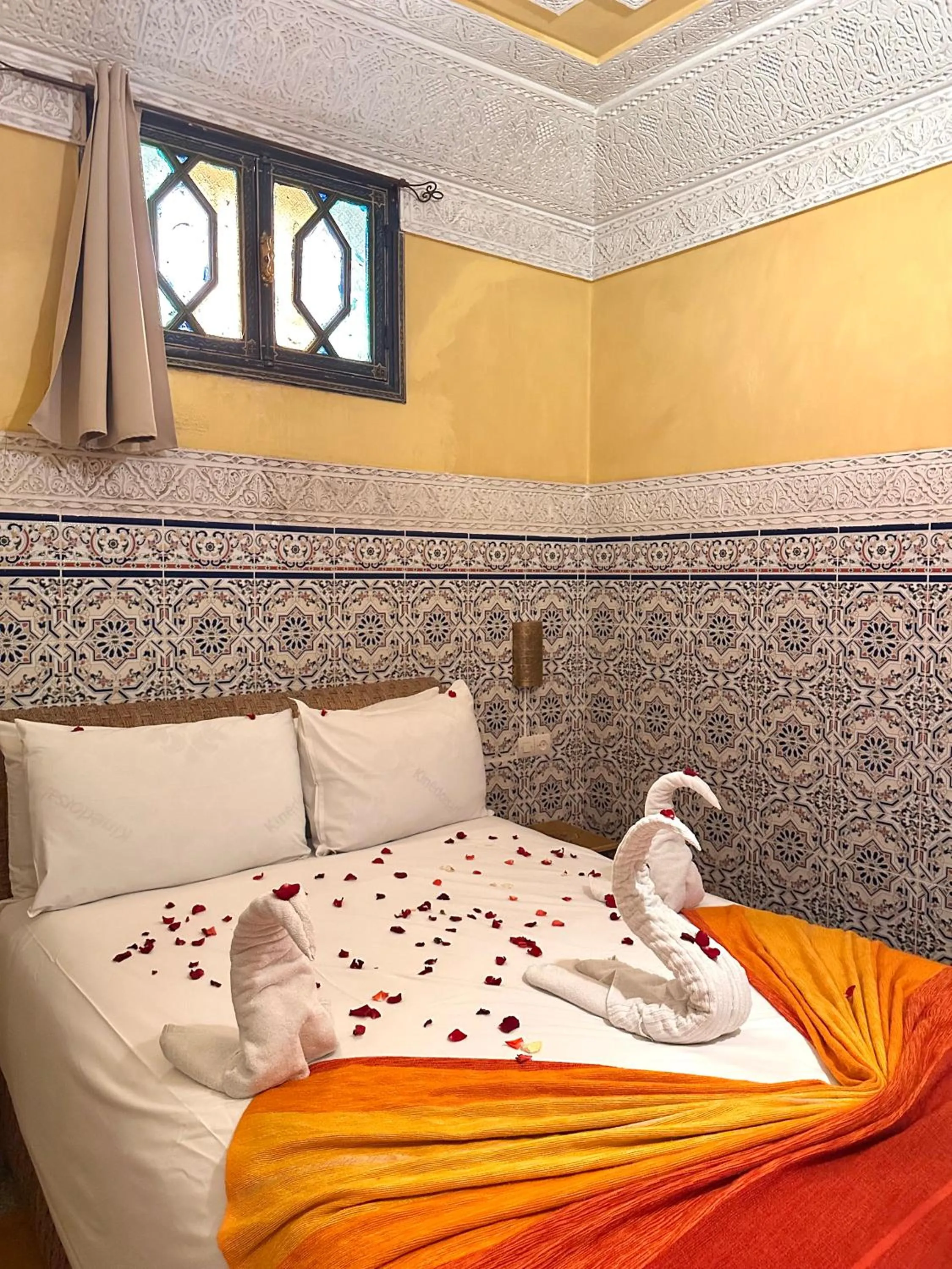 Bed in Riad Tasneem