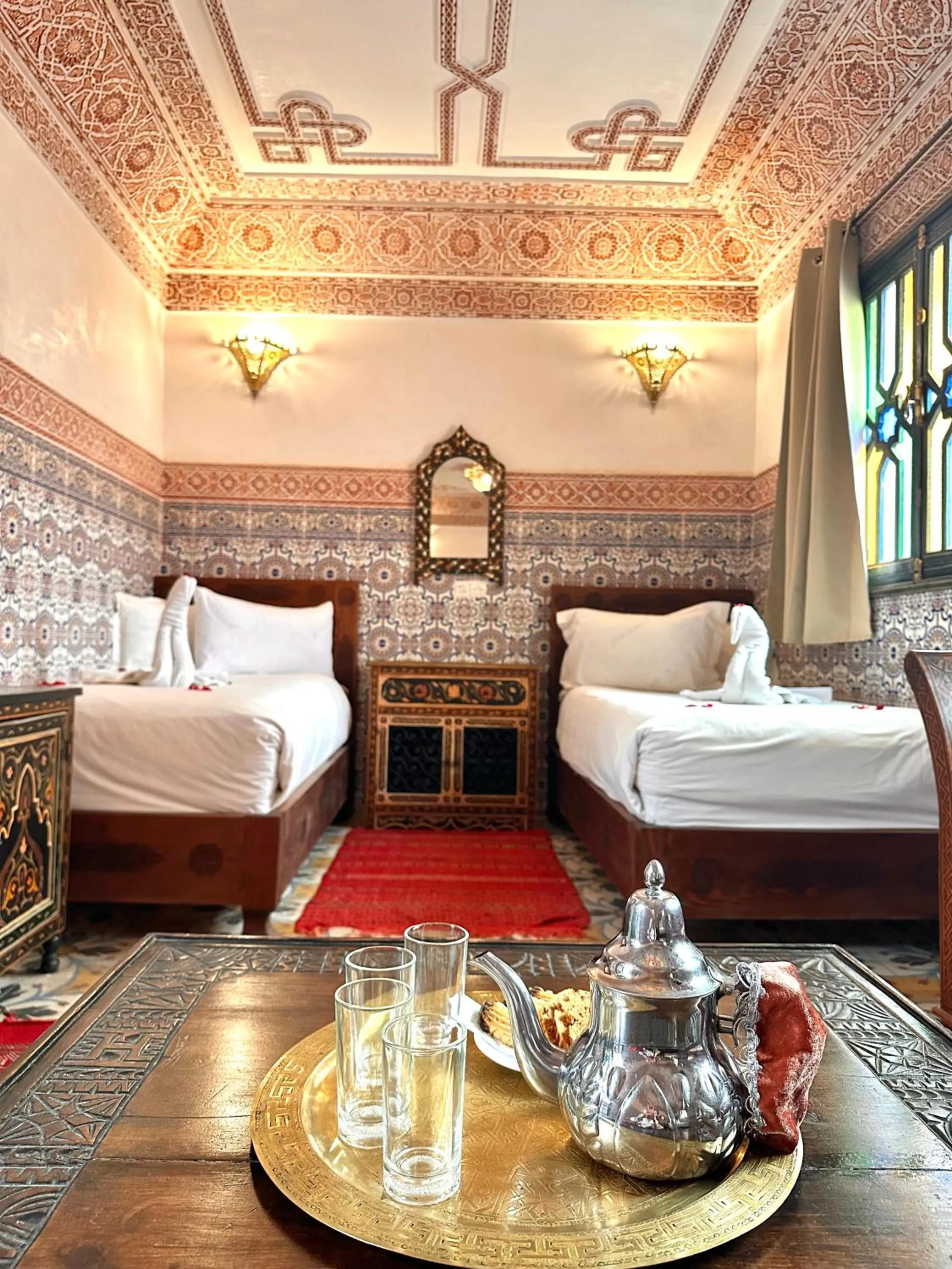 Bed in Riad Tasneem