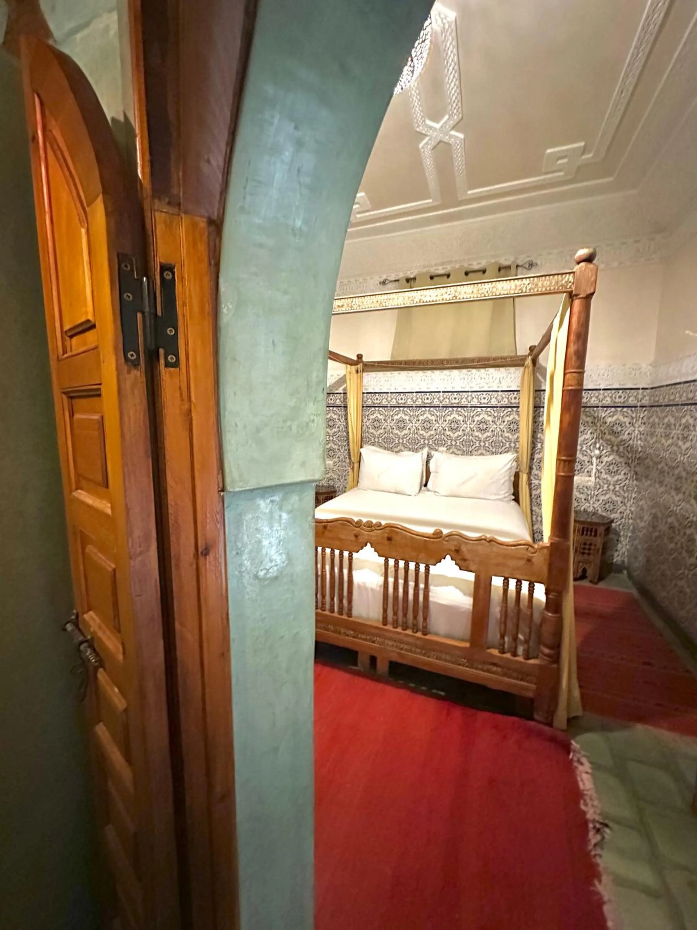 Bed in Riad Tasneem
