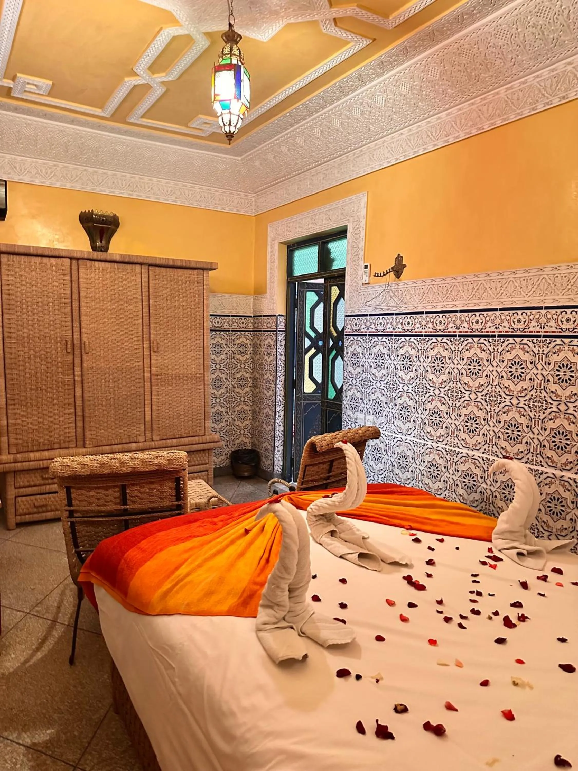 Bed in Riad Tasneem
