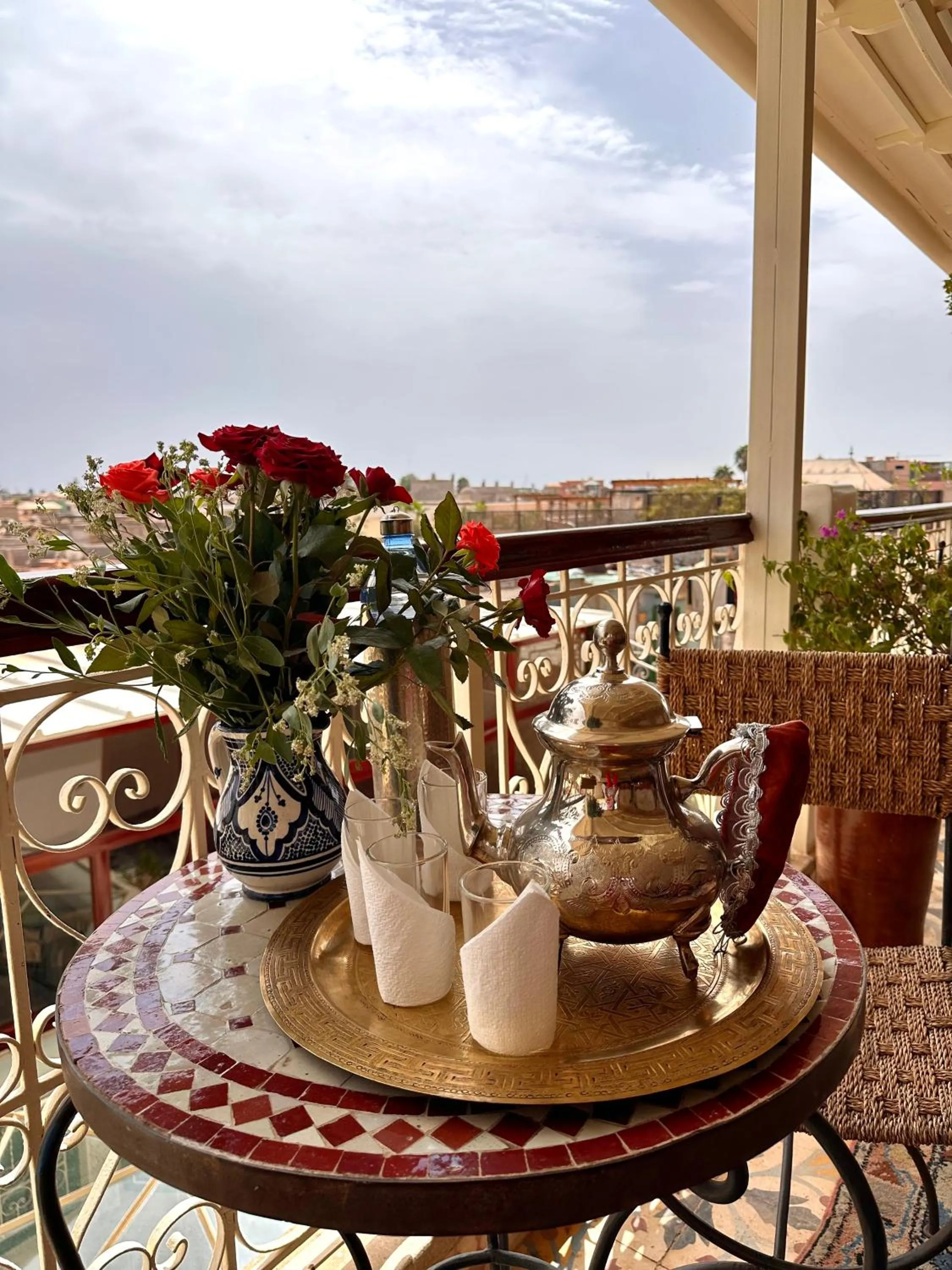 Balcony/Terrace in Riad Tasneem