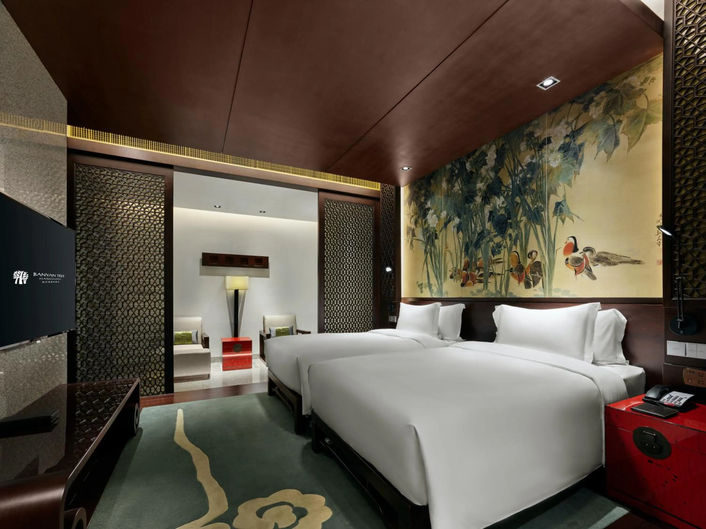 Bed in Banyan Tree Hangzhou