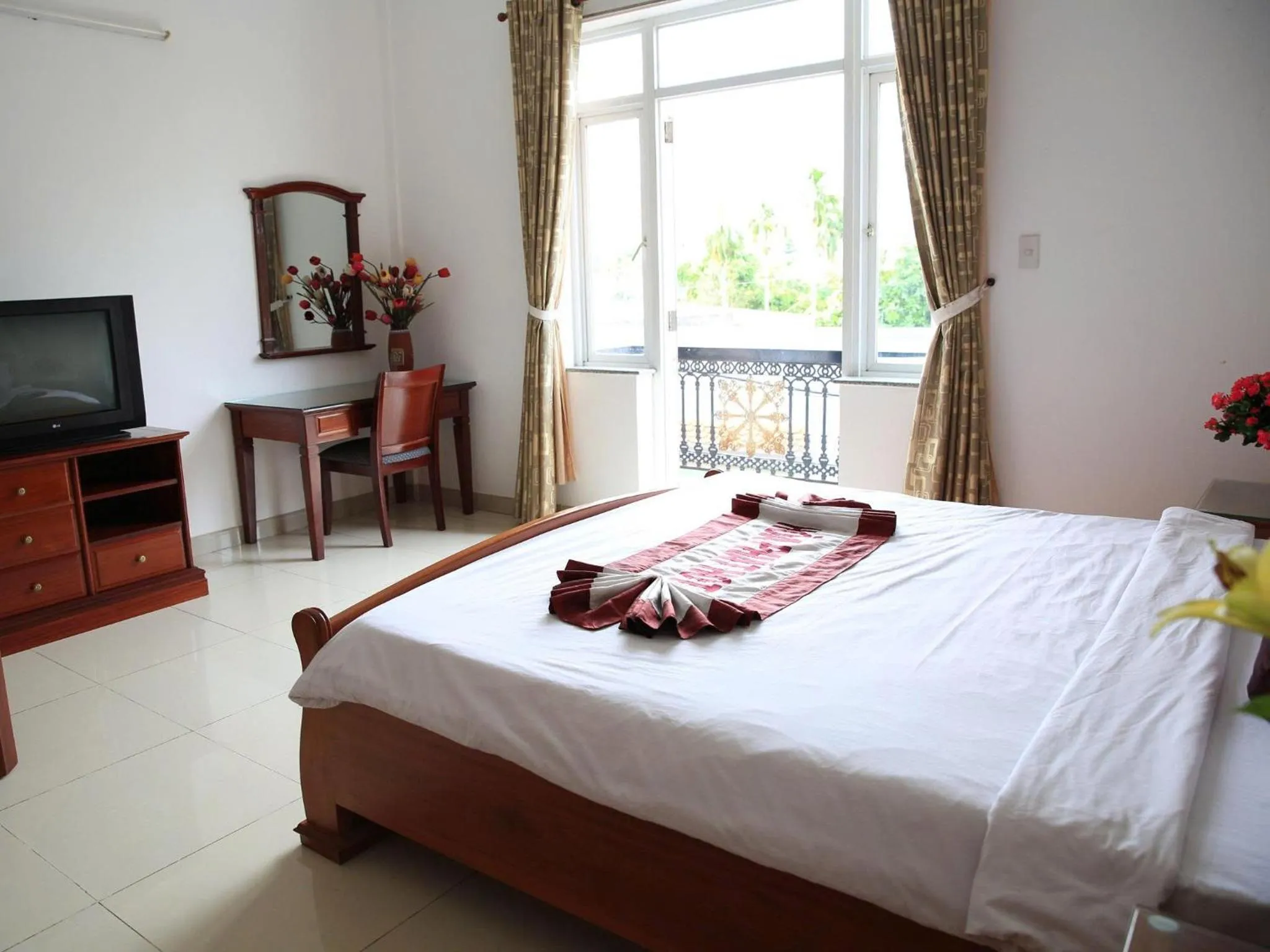 Bed in Hoa Phat Hotel & Apartment