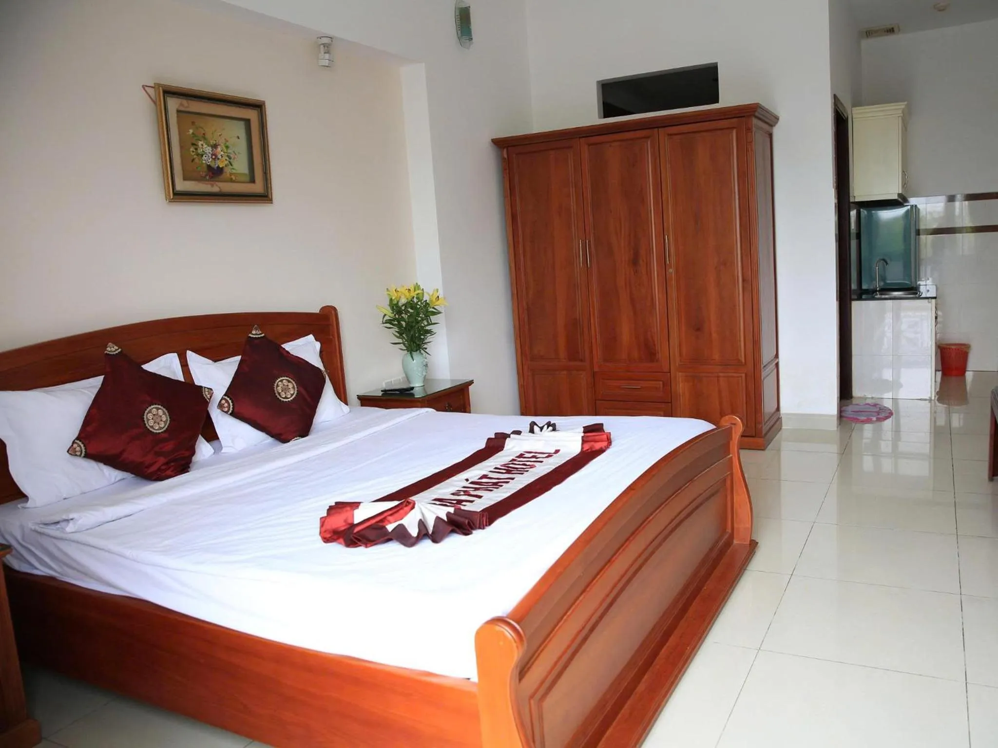Bed in Hoa Phat Hotel & Apartment