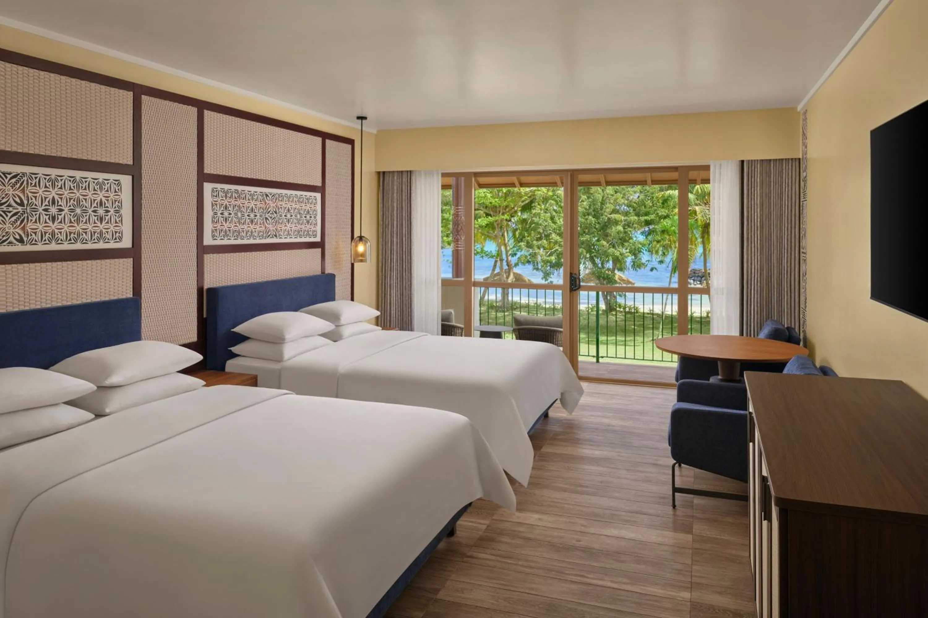 Photo of the whole room, Bed in Sheraton Samoa Beach Resort