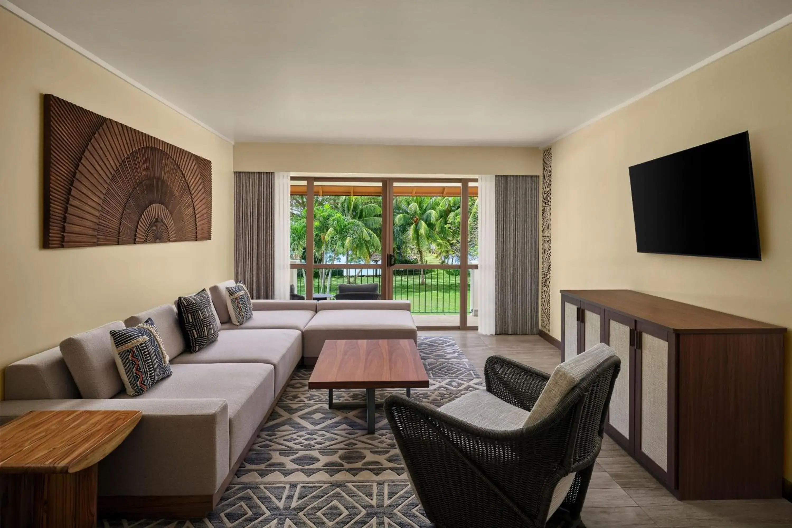 One Bedroom King Suite with Oceanfront View in Sheraton Samoa Beach Resort One Bedroom King Suite with Oceanfront View in Sheraton Samoa Beach Resort