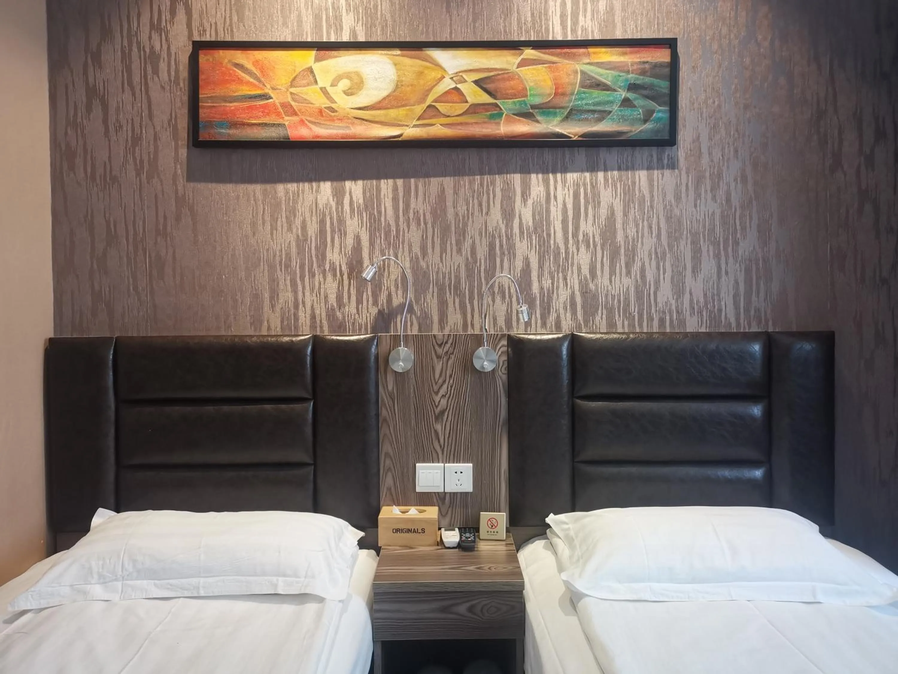 Decorative detail, Bed in Shanghai Fish Inn Bund