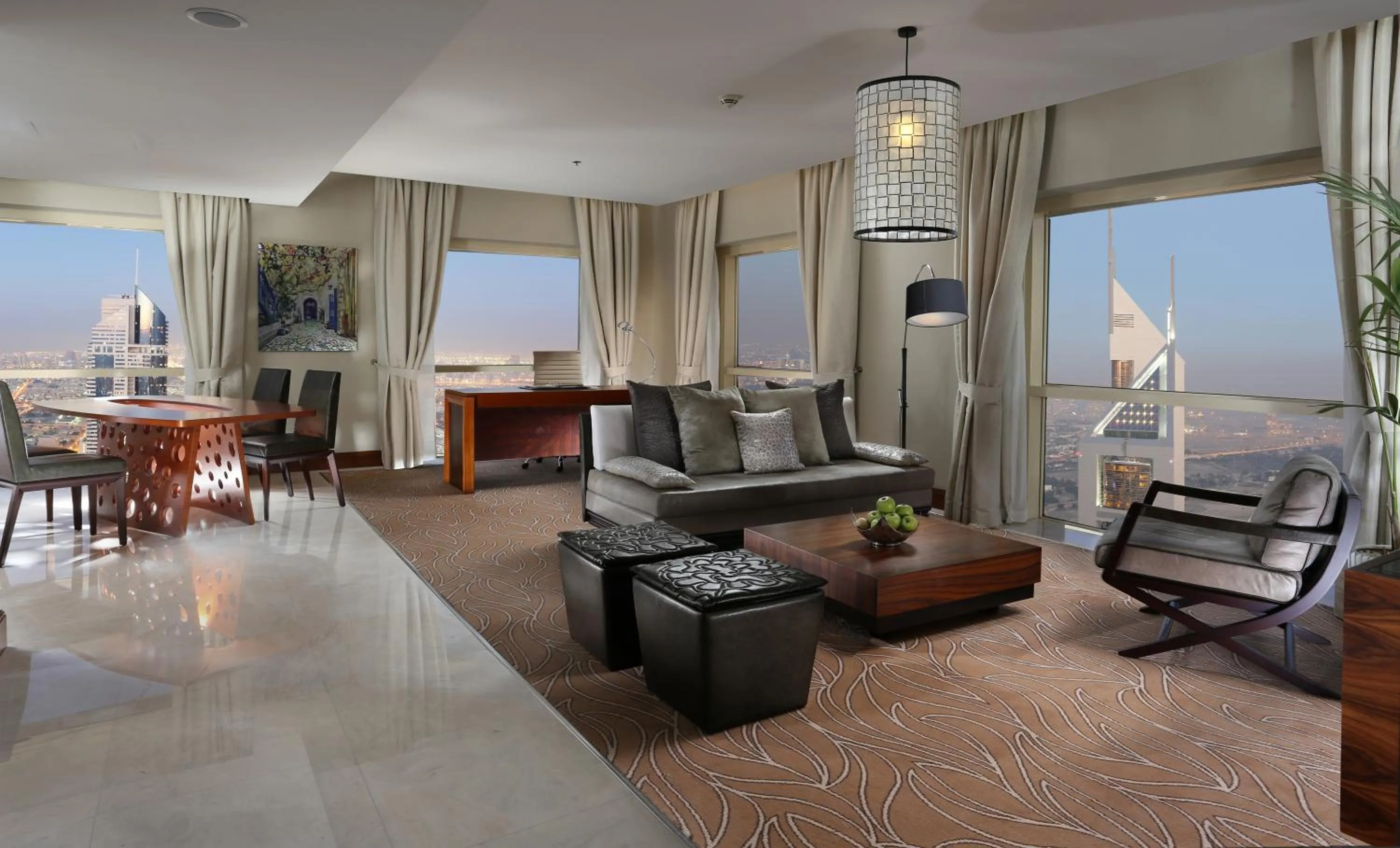 Living room in The Tower Plaza Hotel Dubai