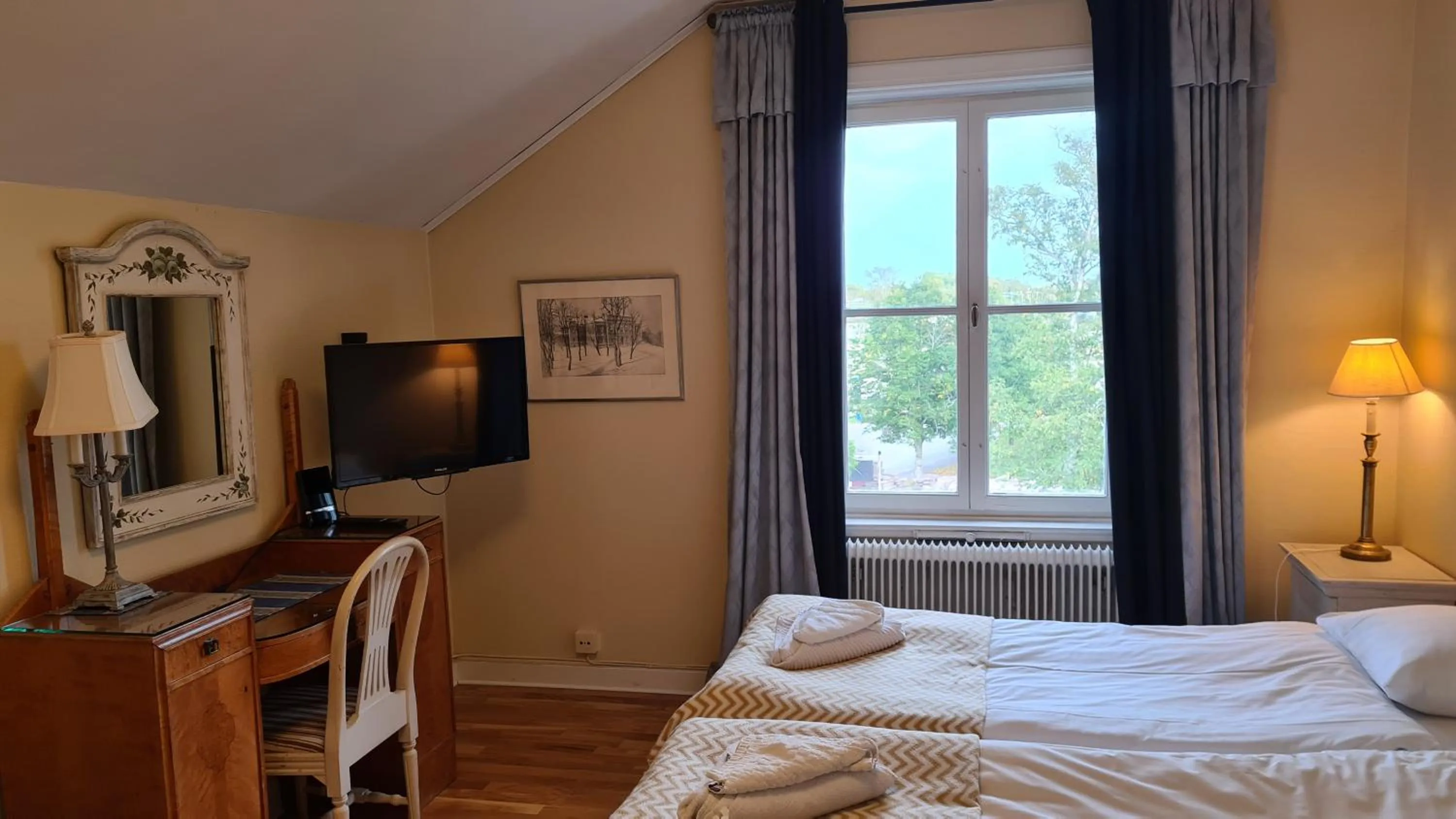 Bedroom, Bed in Kolbäcks Gästgivaregård