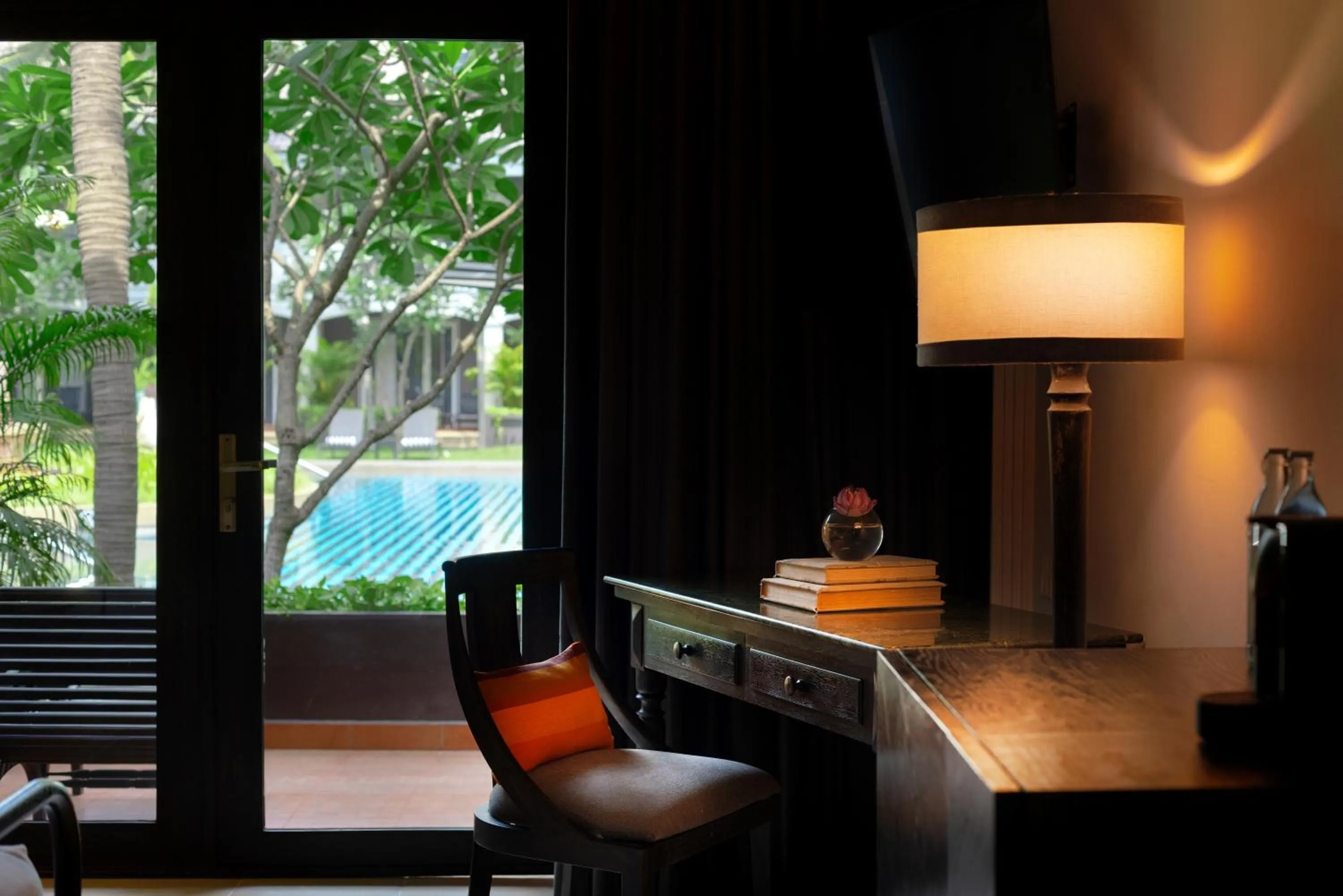 Seating area in Shinta Mani Angkor