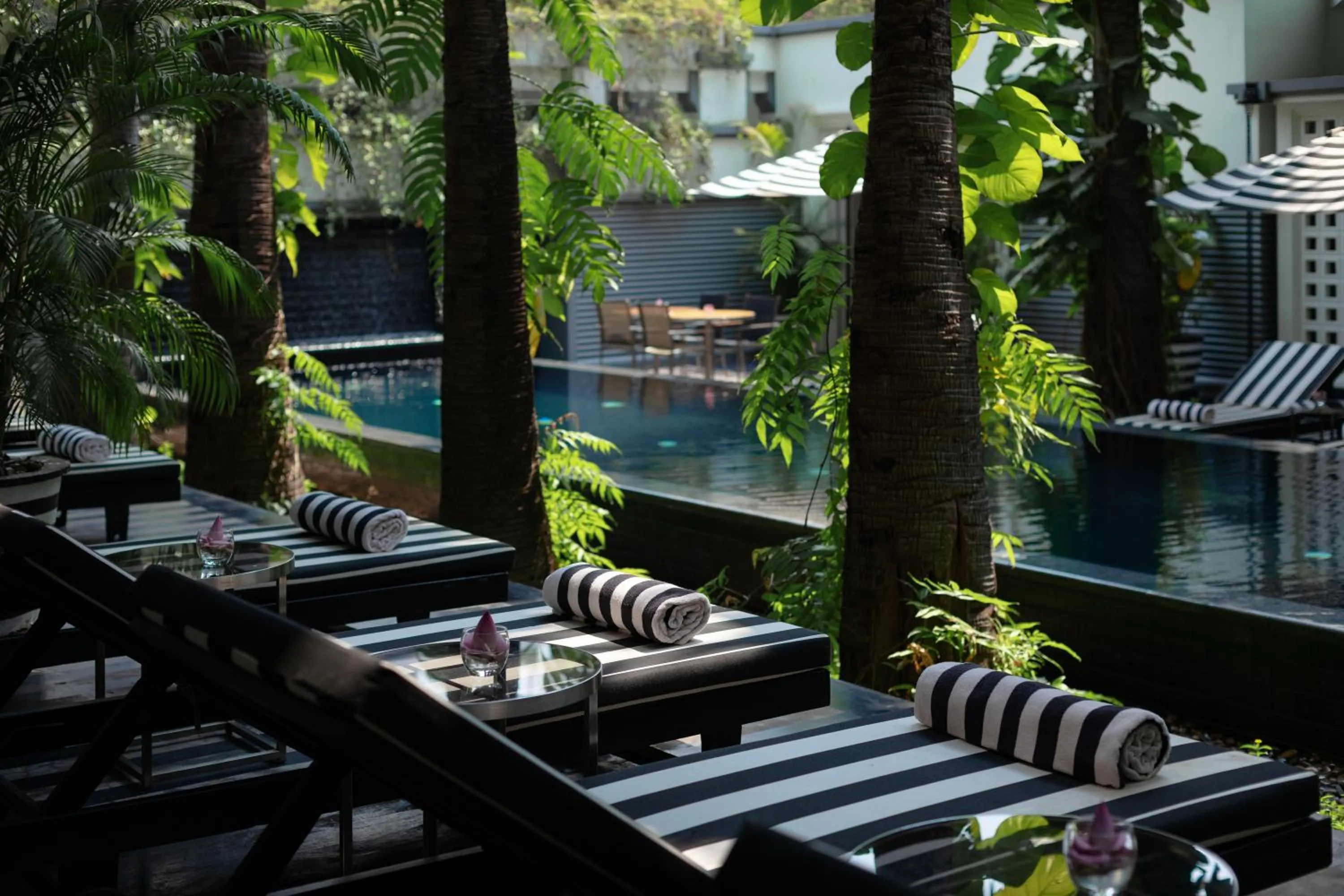 Swimming pool in Shinta Mani Angkor