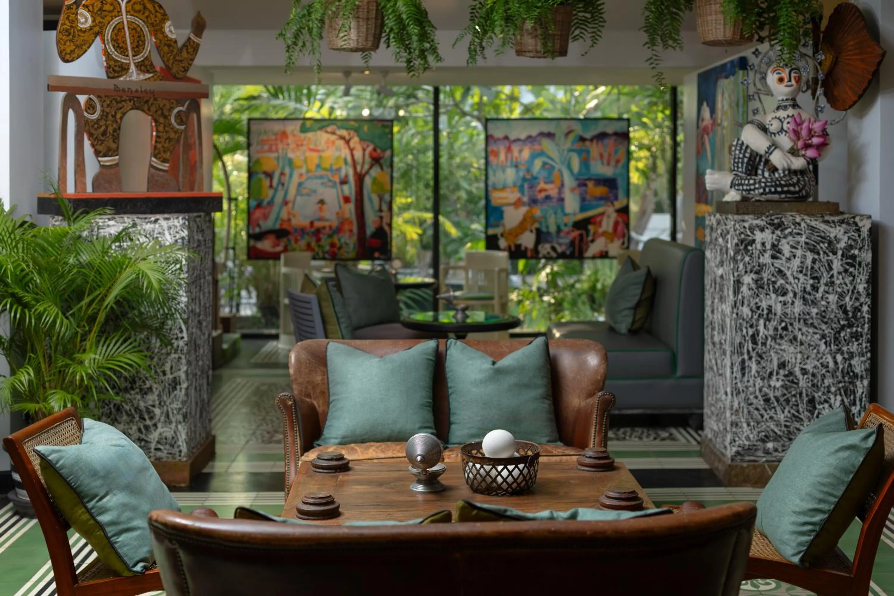 Seating area in Shinta Mani Angkor