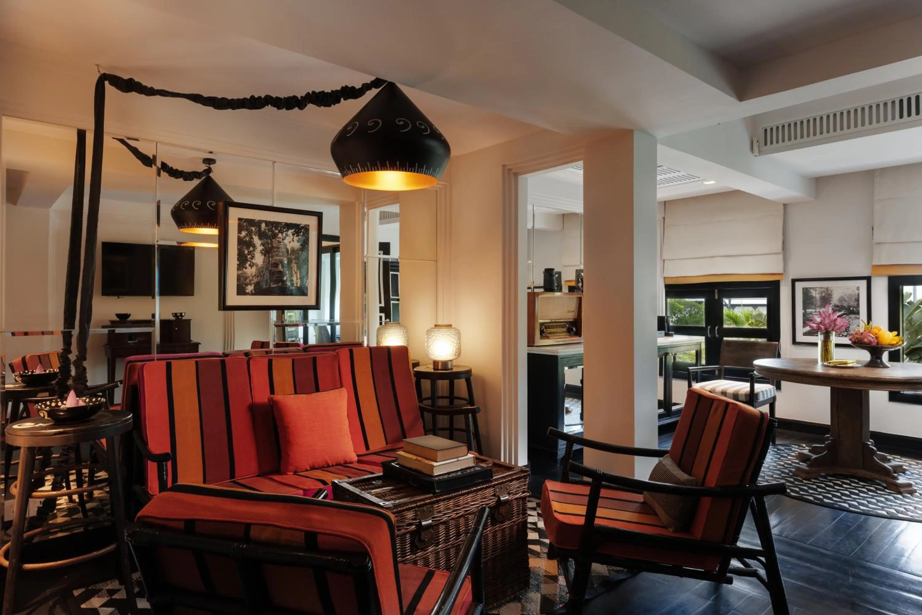 Living room in Shinta Mani Angkor