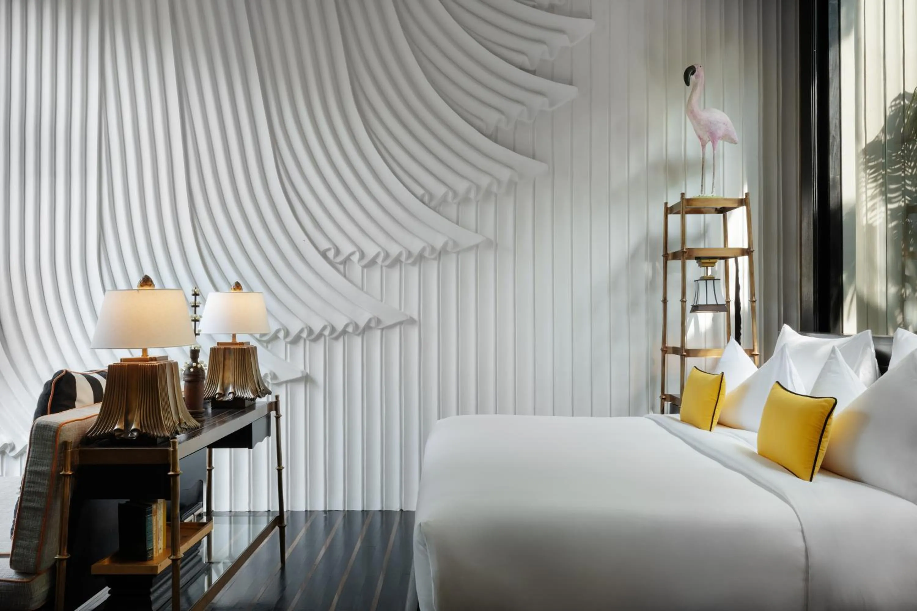 Bed in Shinta Mani Angkor