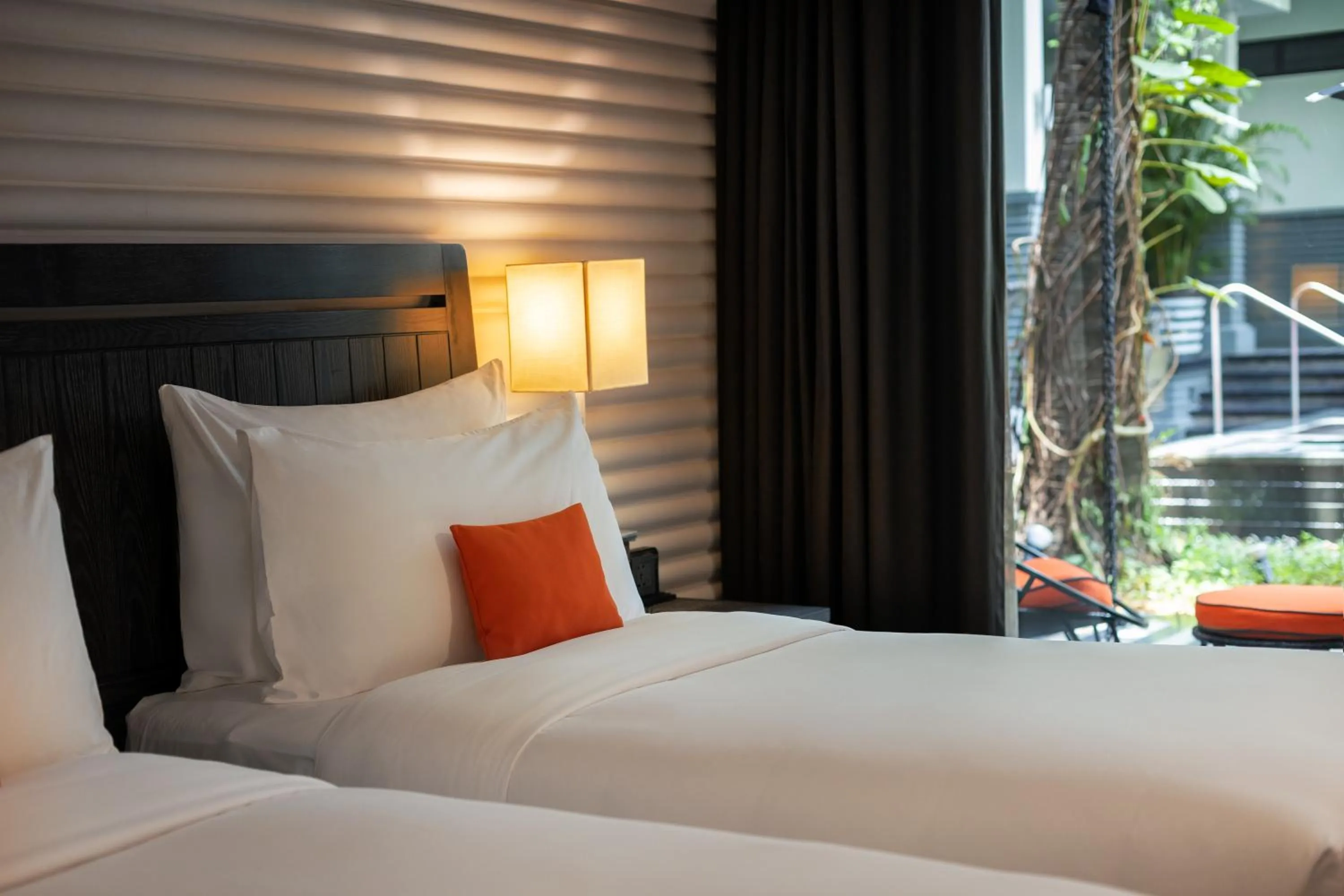 Bed in Shinta Mani Angkor