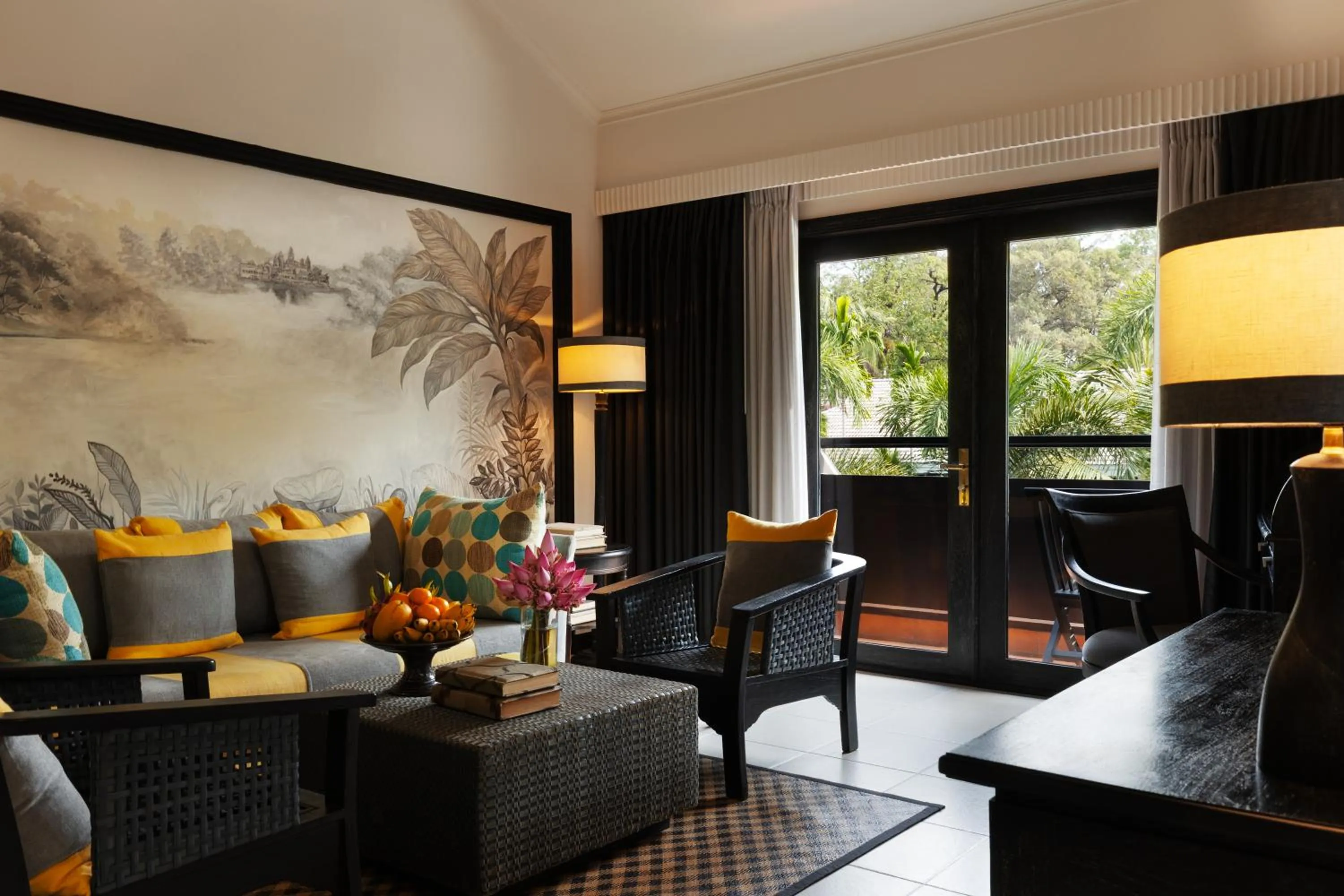 Living room in Shinta Mani Angkor