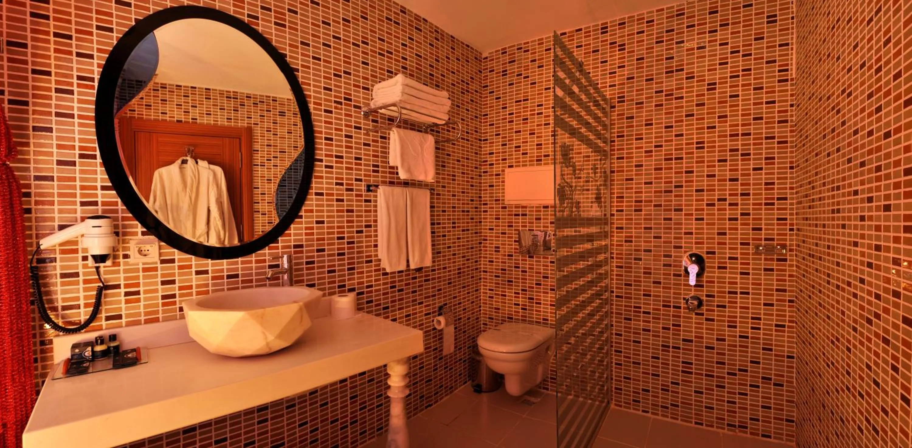 Bathroom in Demosan Hotel