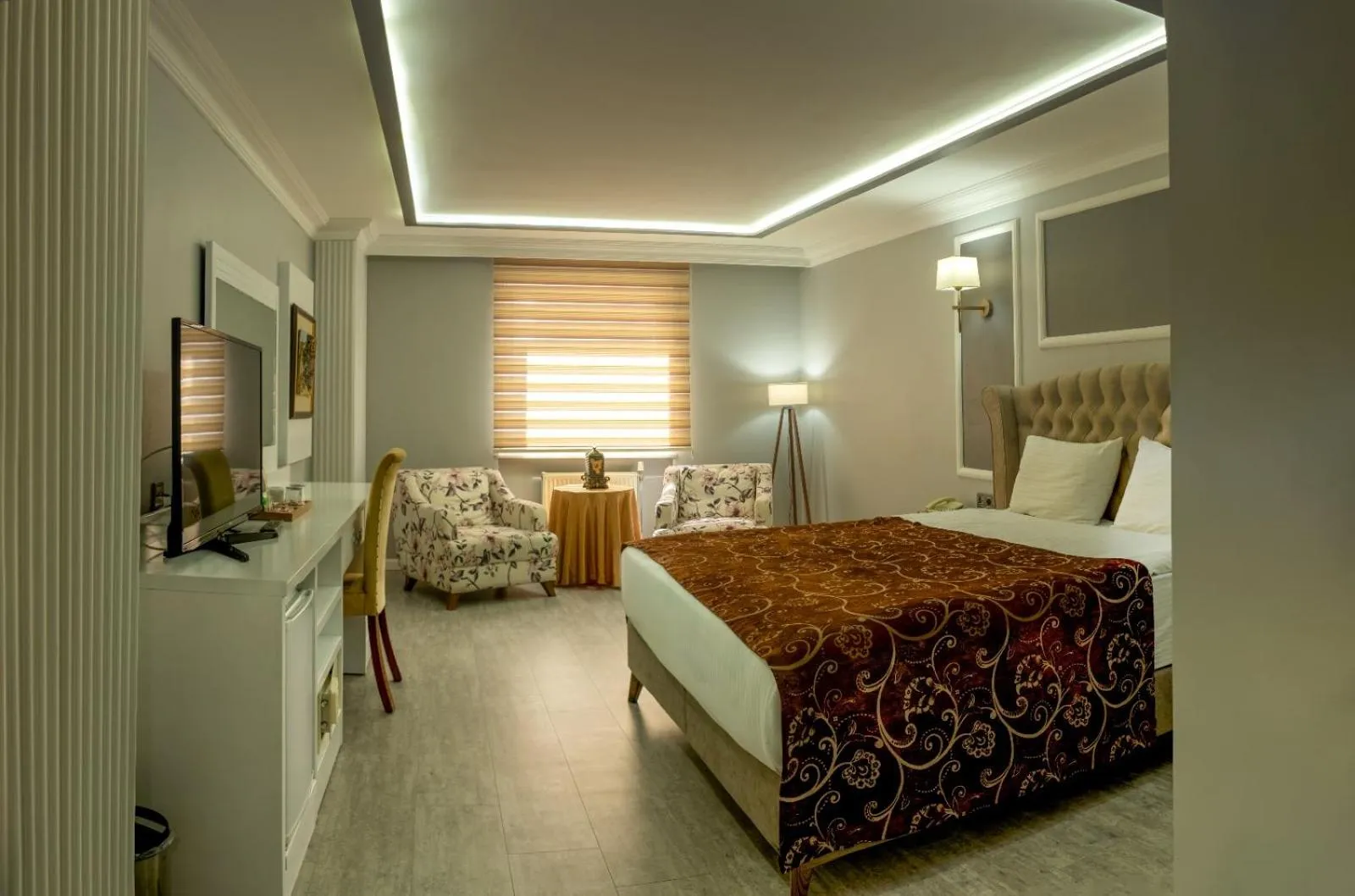 Bed in Demosan Hotel