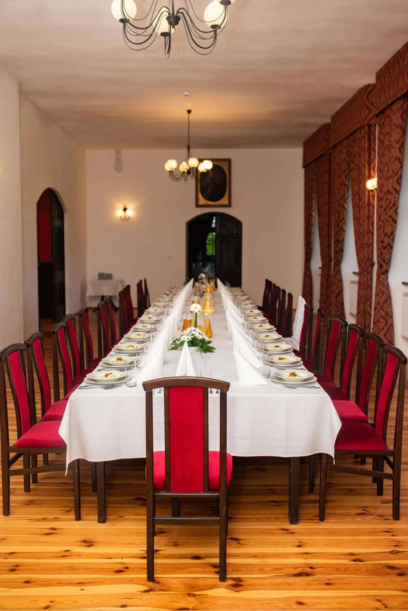 Dining area in Pałac Krobielowice