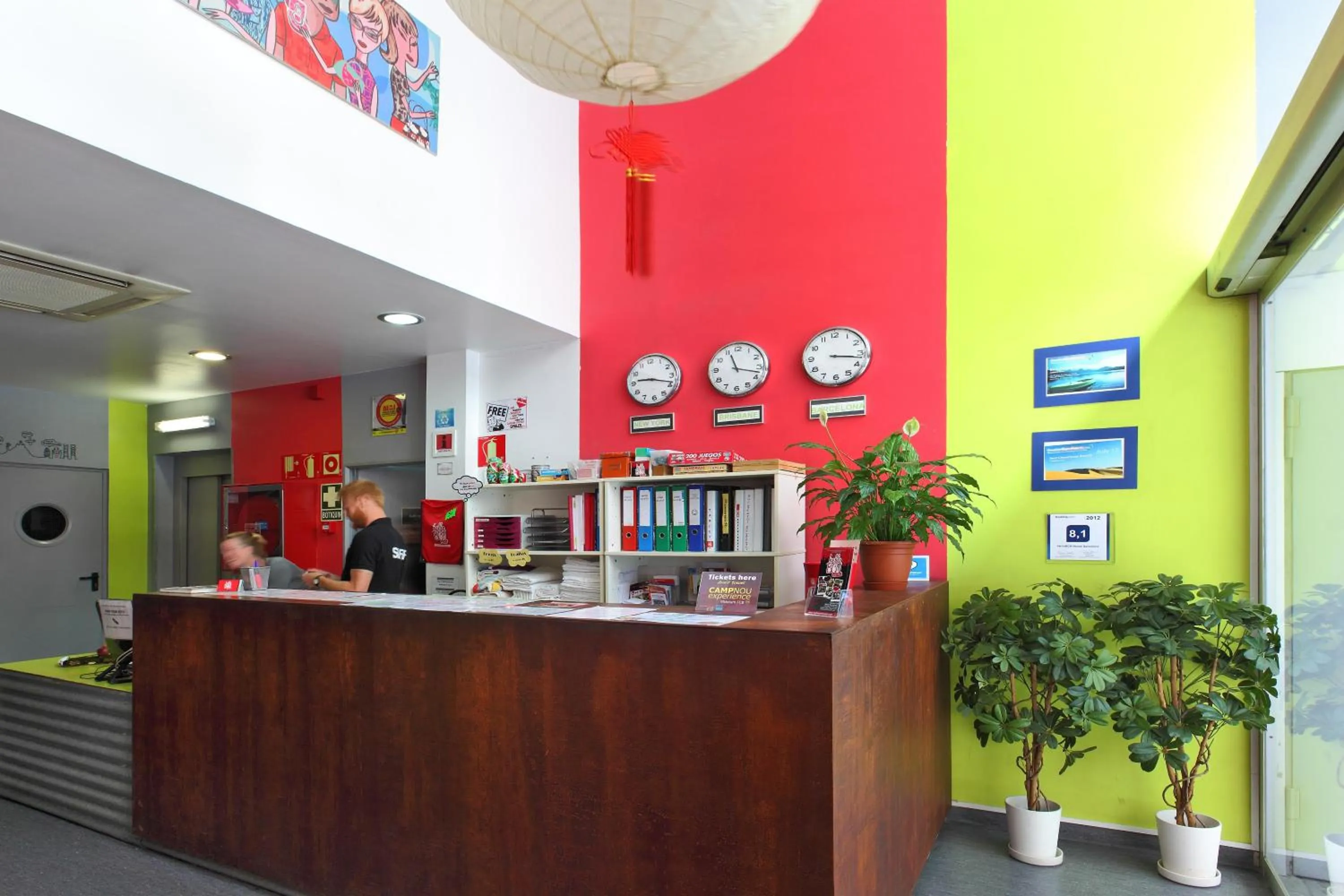 Lobby or reception in HelloBCN Youth Hostel Barcelona
