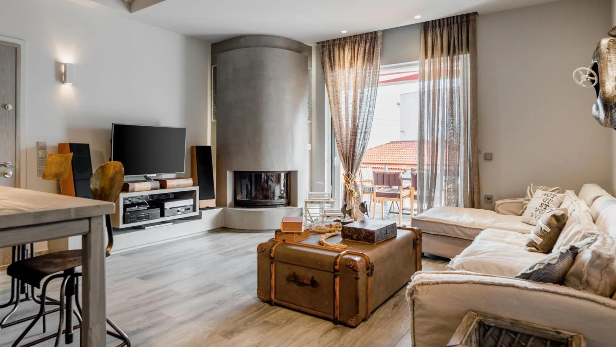 Living room in Tyros Boutique Houses Villas