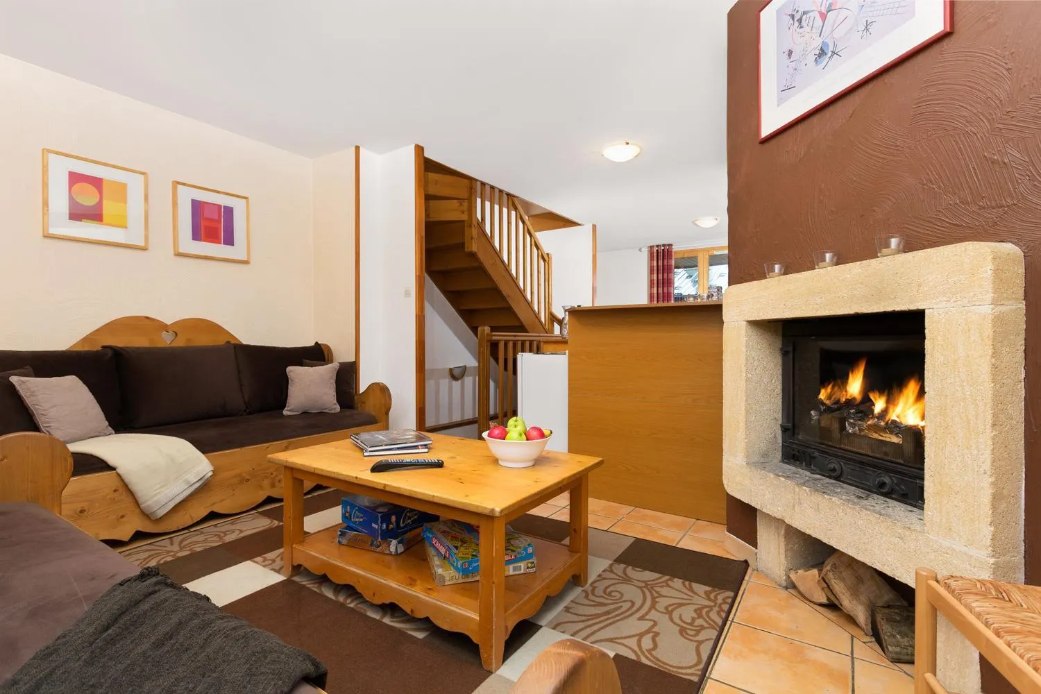 Living room in Madame Vacances les Chalets des Alpages