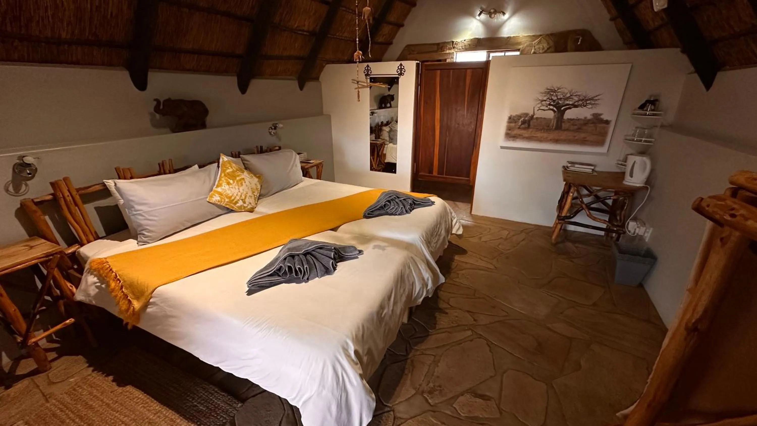 Bed in Ohange Namibia Lodge
