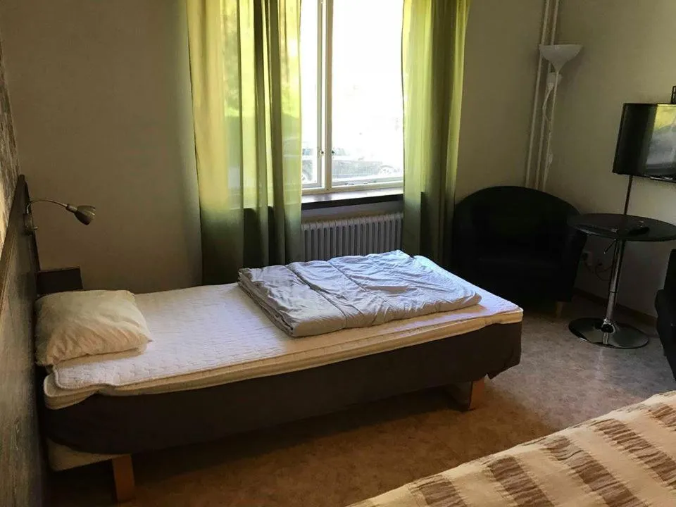 Bed in Karlshamn Vandrarhem och Hotell