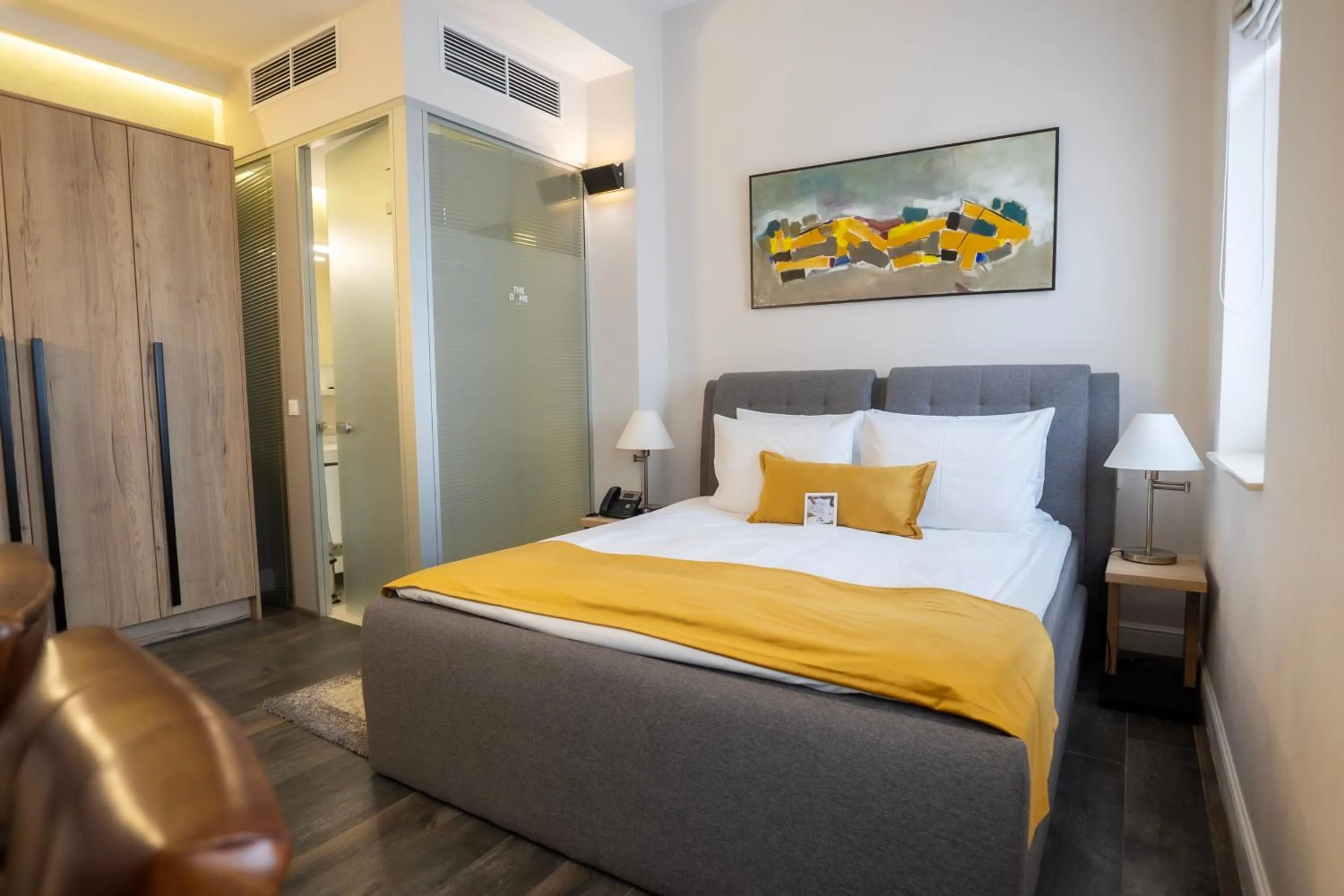 Bed in The Dome Hotel