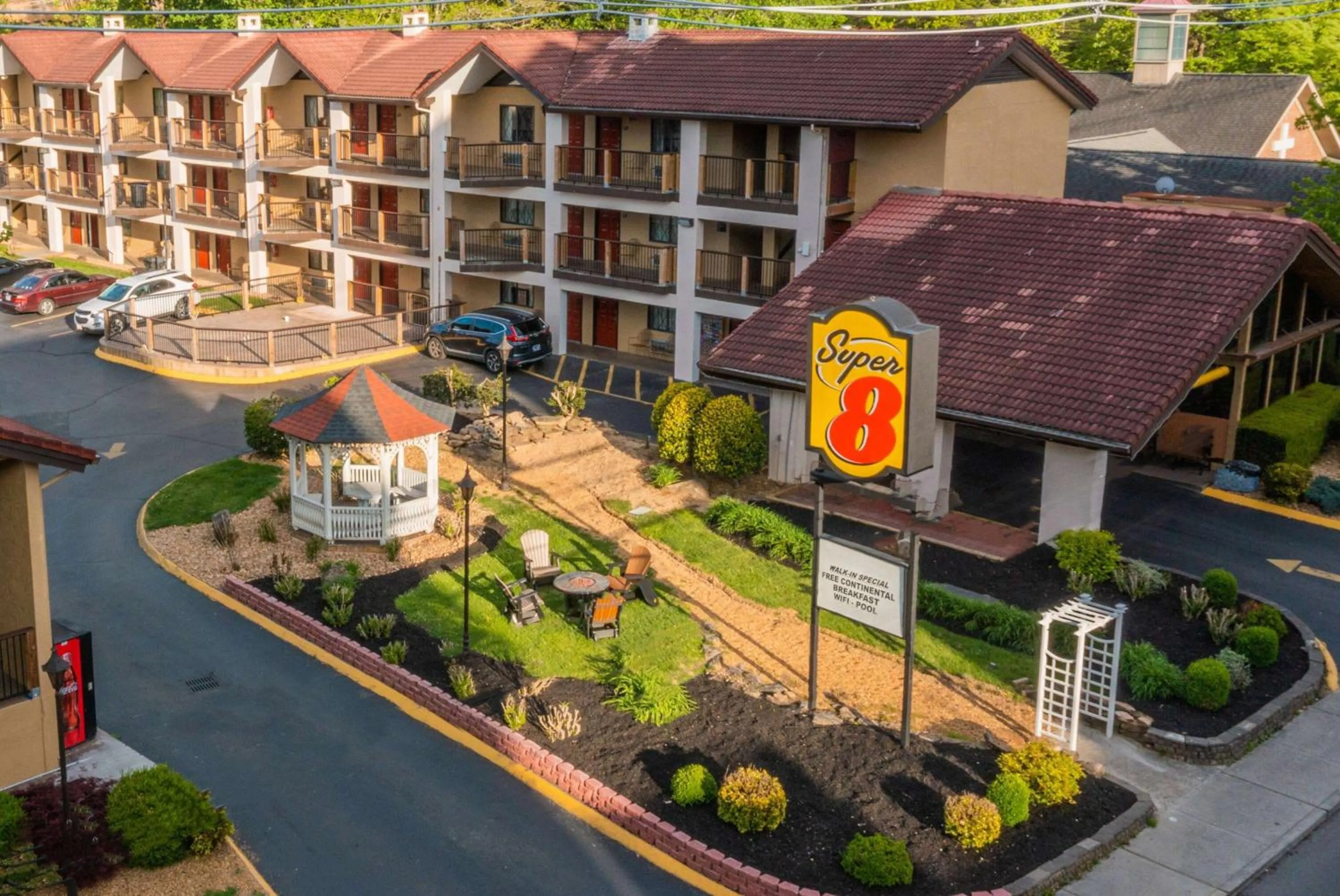 Property building in Super 8 by Wyndham Downtown Gatlinburg at Convention Center