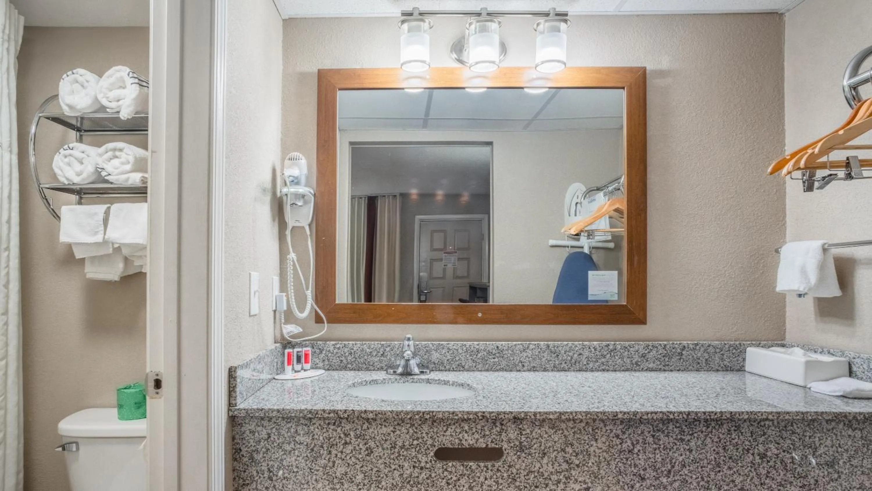 Bathroom in Super 8 by Wyndham Downtown Gatlinburg at Convention Center