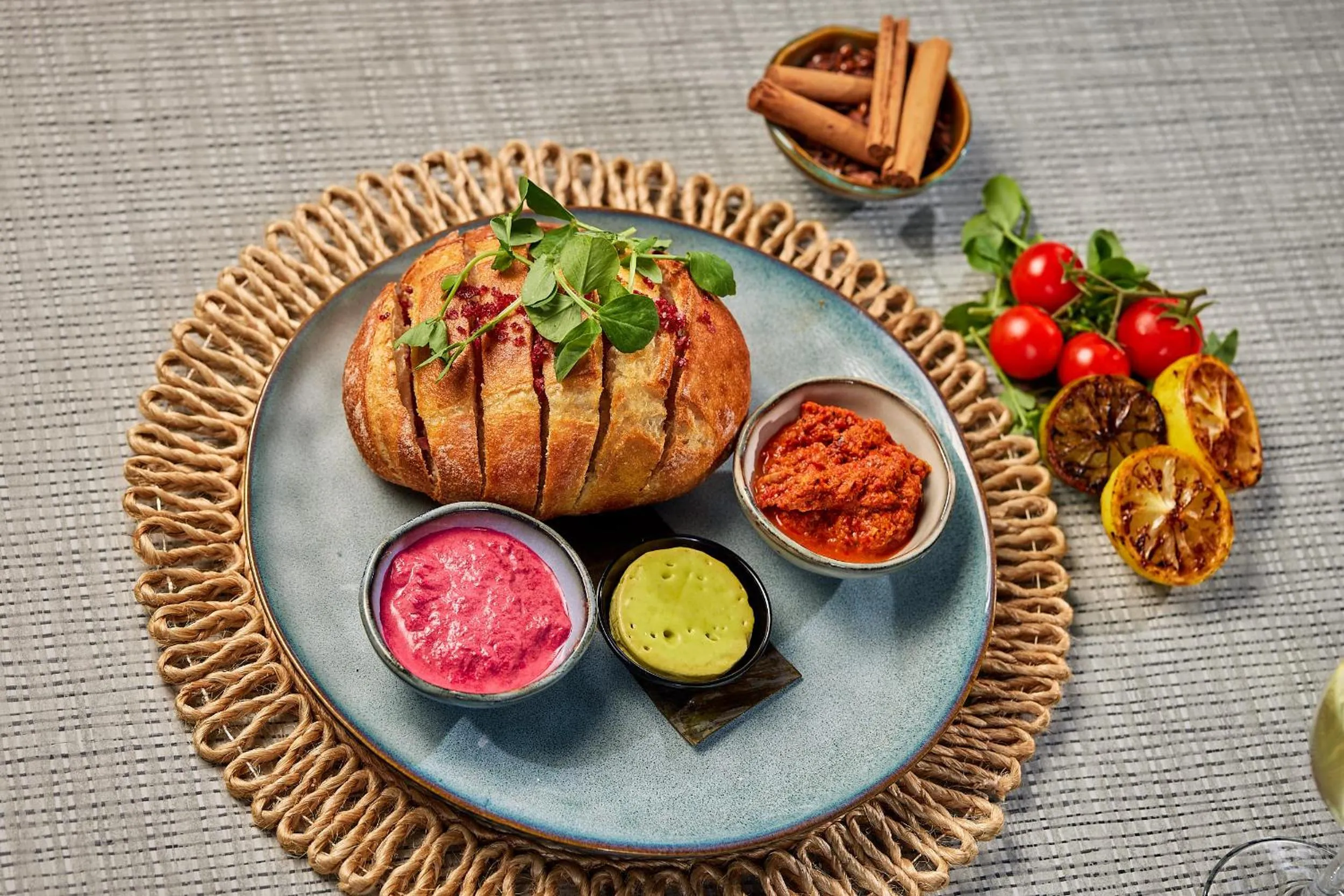 Food close-up in Cairns Harbourside Hotel