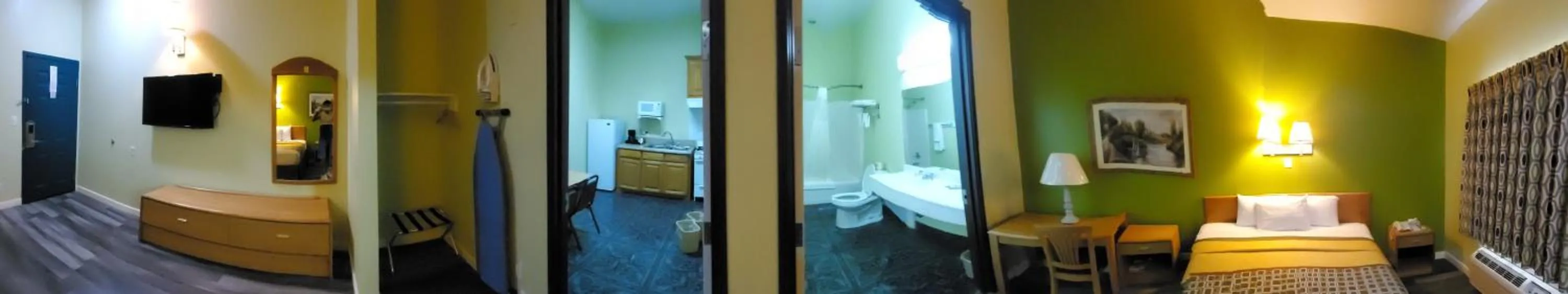 Bed in Quality One Motel