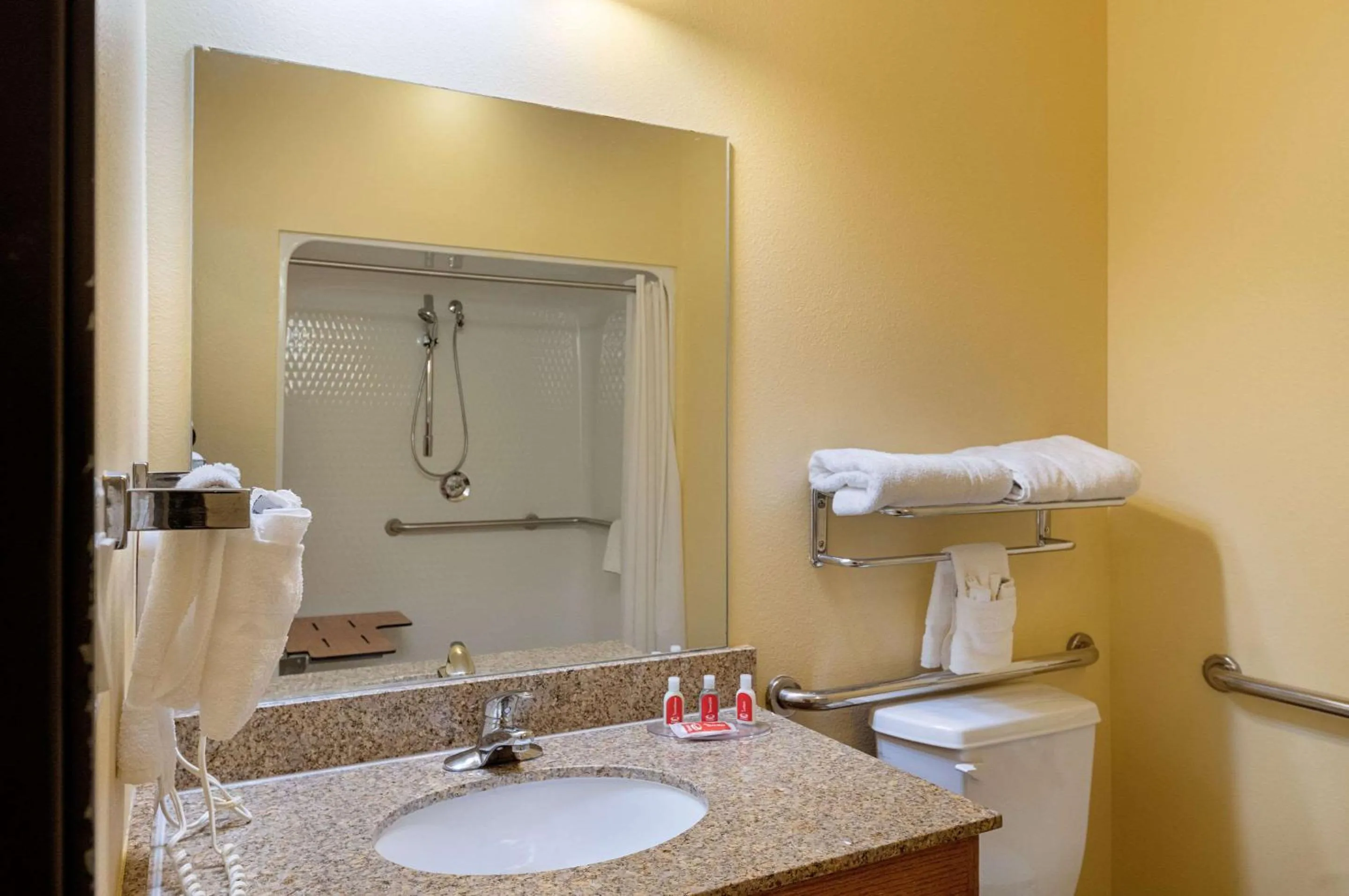 Bathroom in Econo Lodge Inn & Suites Bridgeport