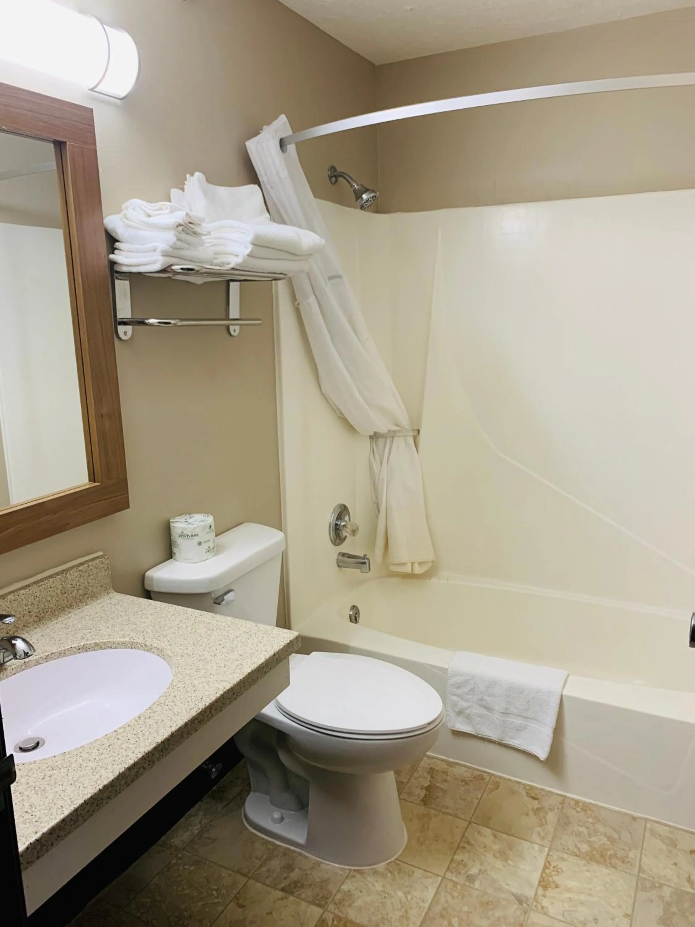 Bathroom in Super 8 by Wyndham O Neill NE