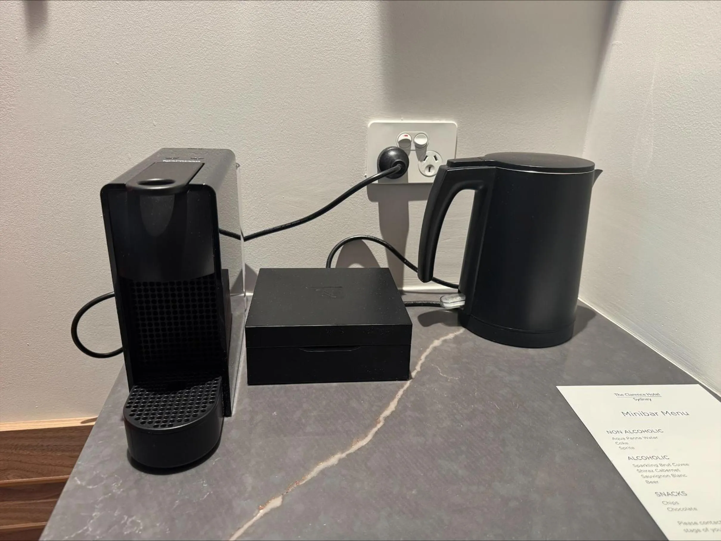 Coffee/tea facilities in The Clarence Hotel Sydney