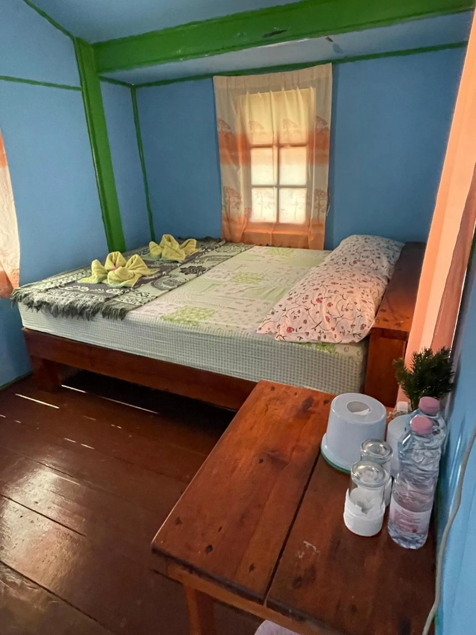 Bed in Koh Mak Green View Resort