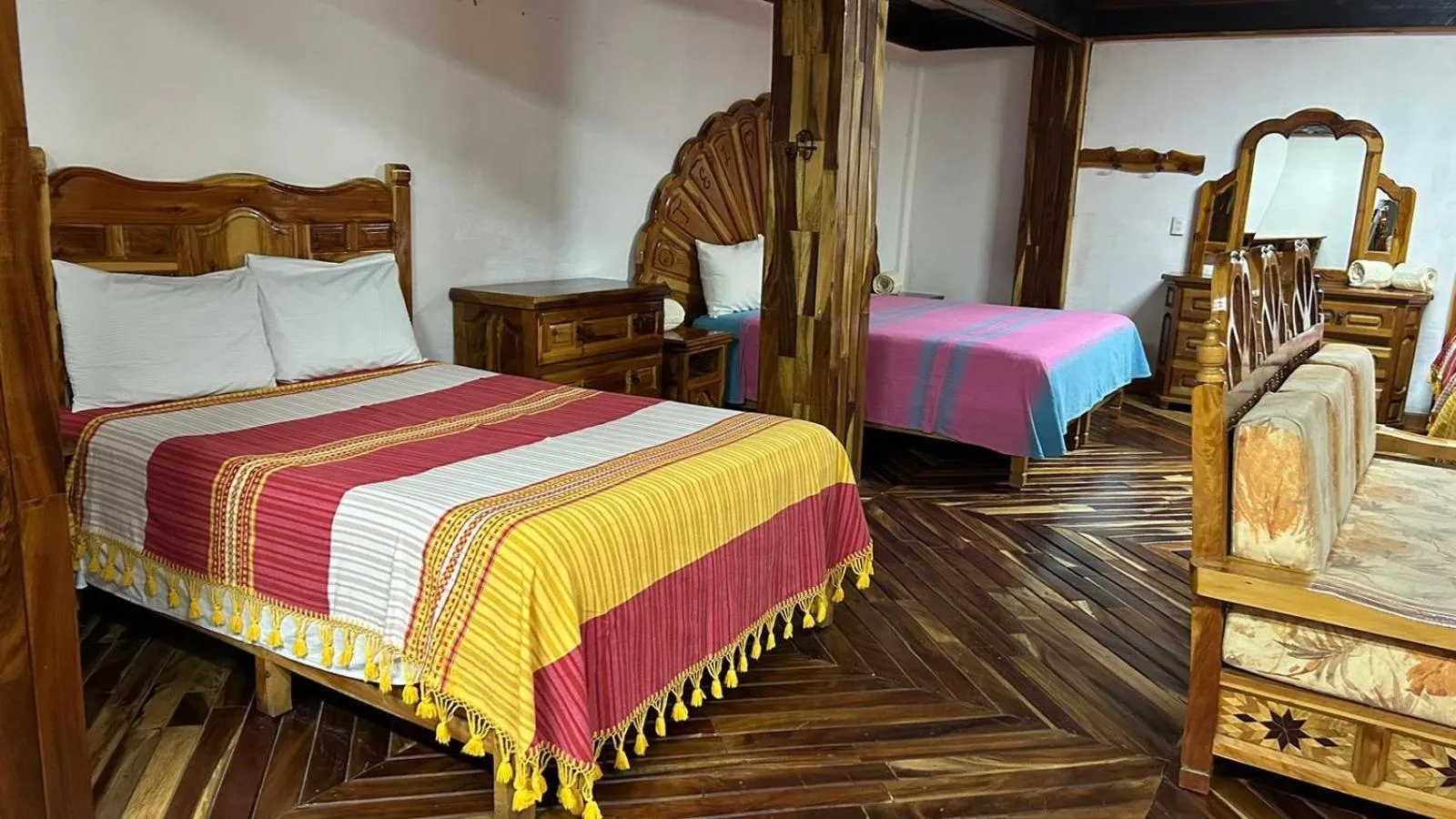 Bedroom, Bed in Hotel Colonial Taxco
