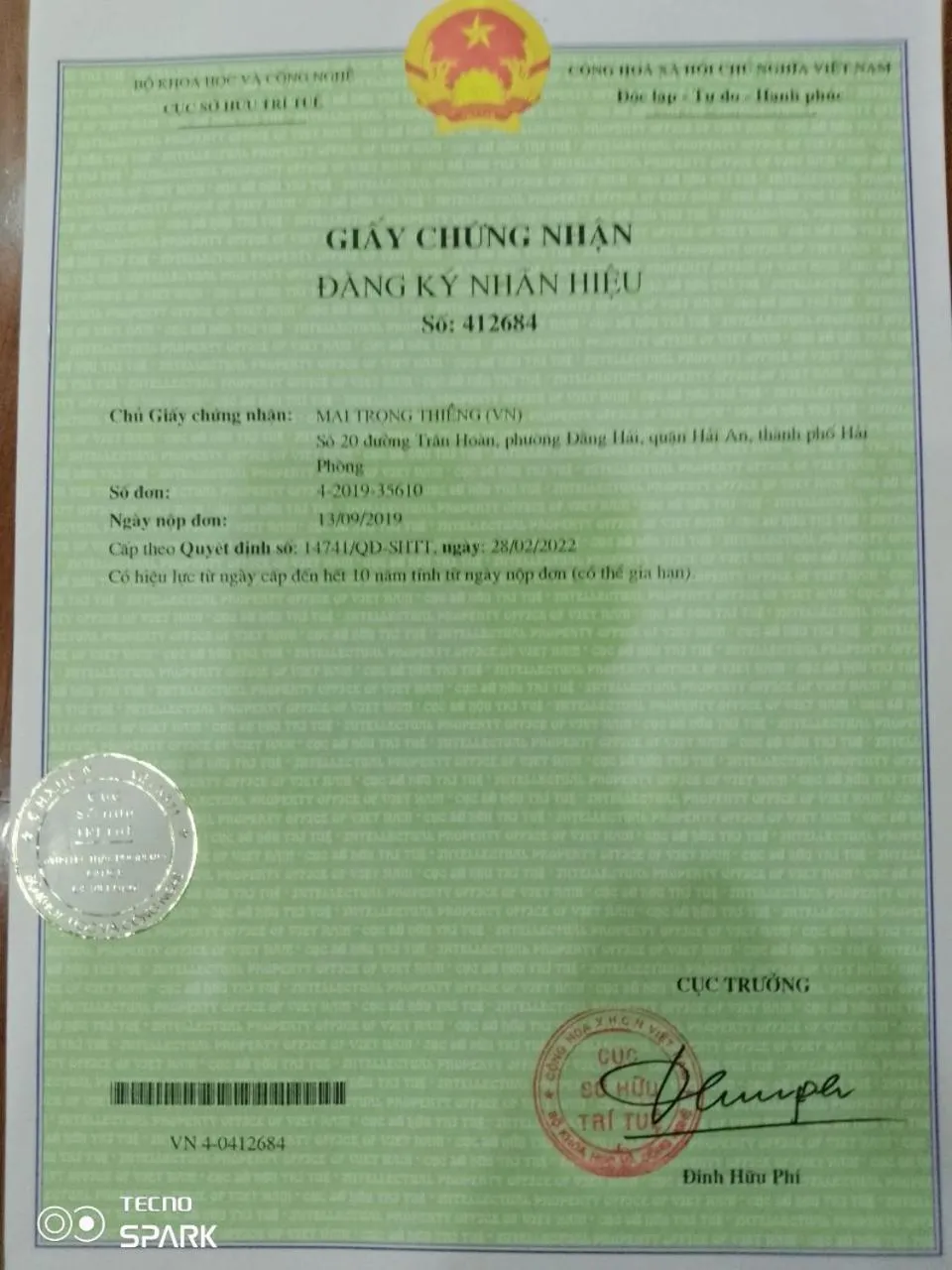 Logo/Certificate/Sign in ĐẠI THÀNH PHÚC