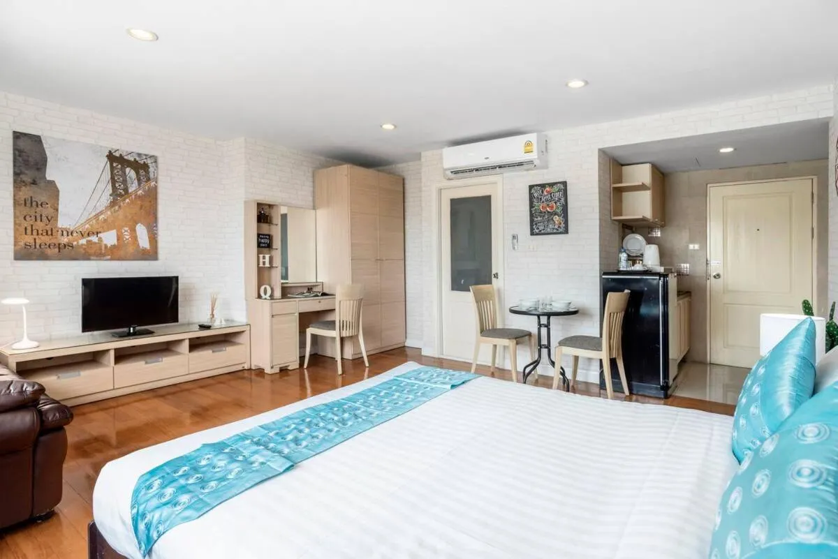 Bed in Nara Suite Residence Bangkok