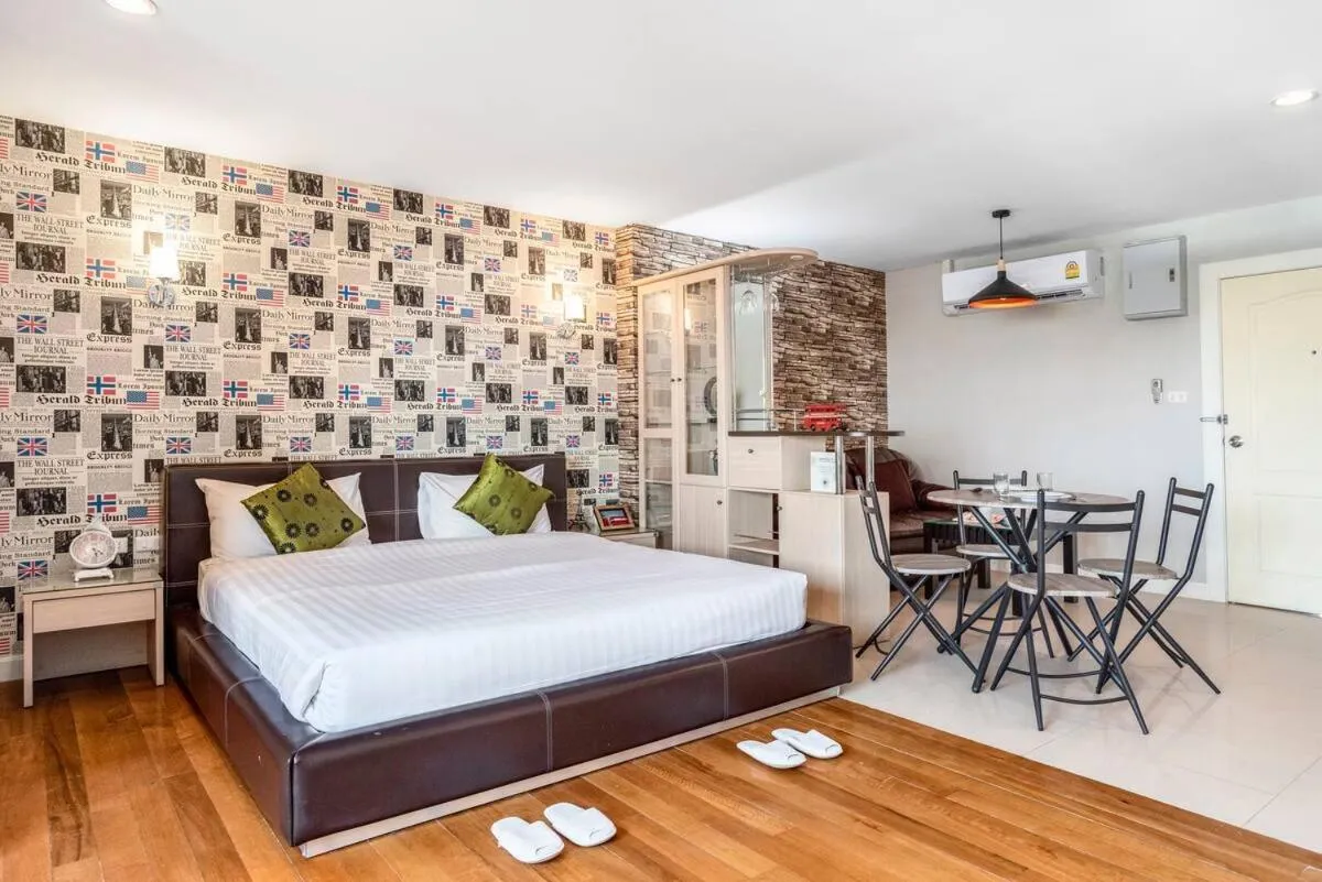 Bed in Nara Suite Residence Bangkok