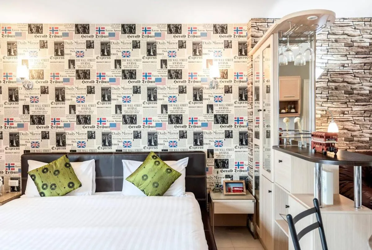 Bed in Nara Suite Residence Bangkok