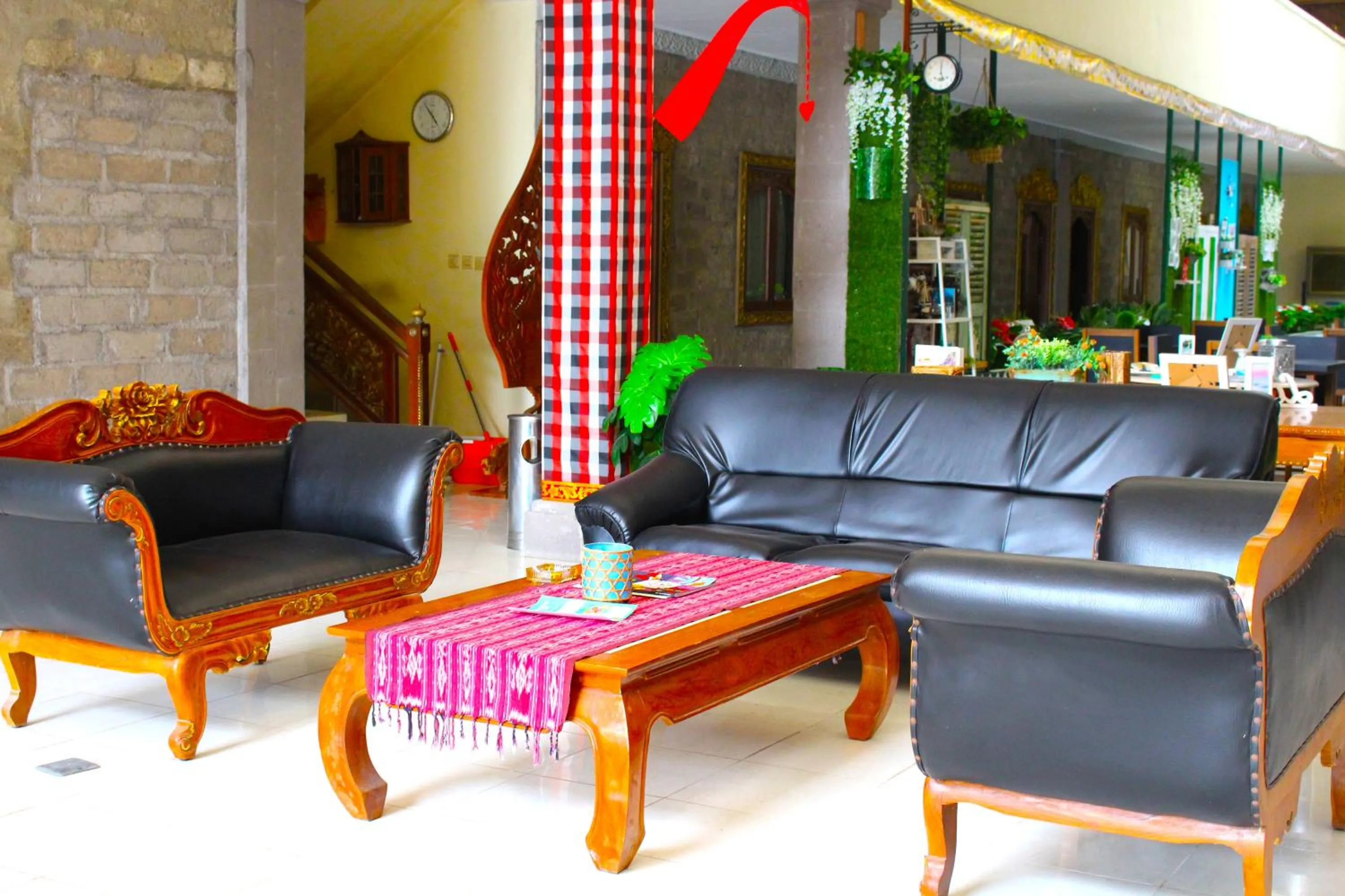 Communal lounge/ TV room in At The Beach Candidasa