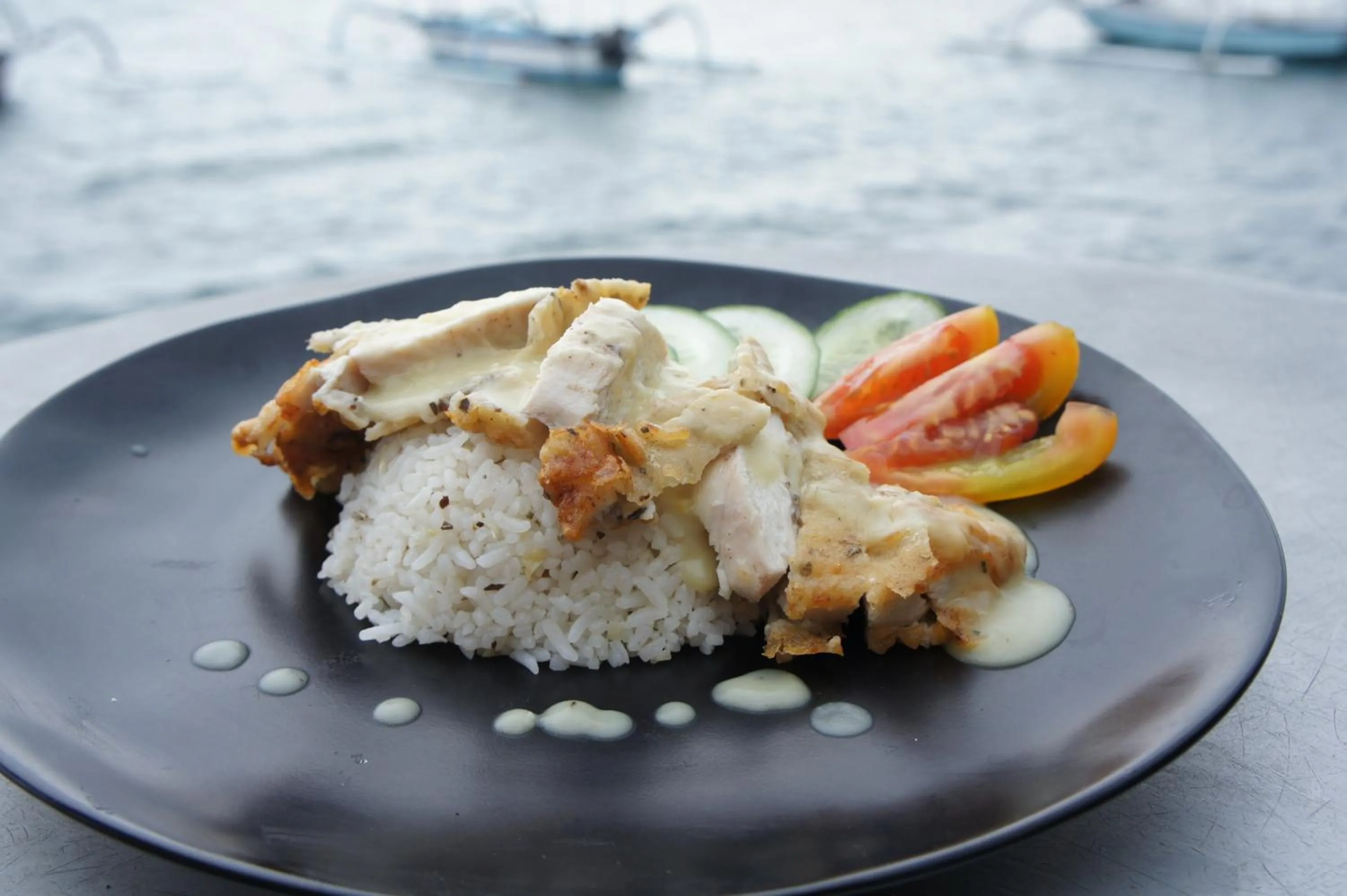 Food close-up in At The Beach Candidasa