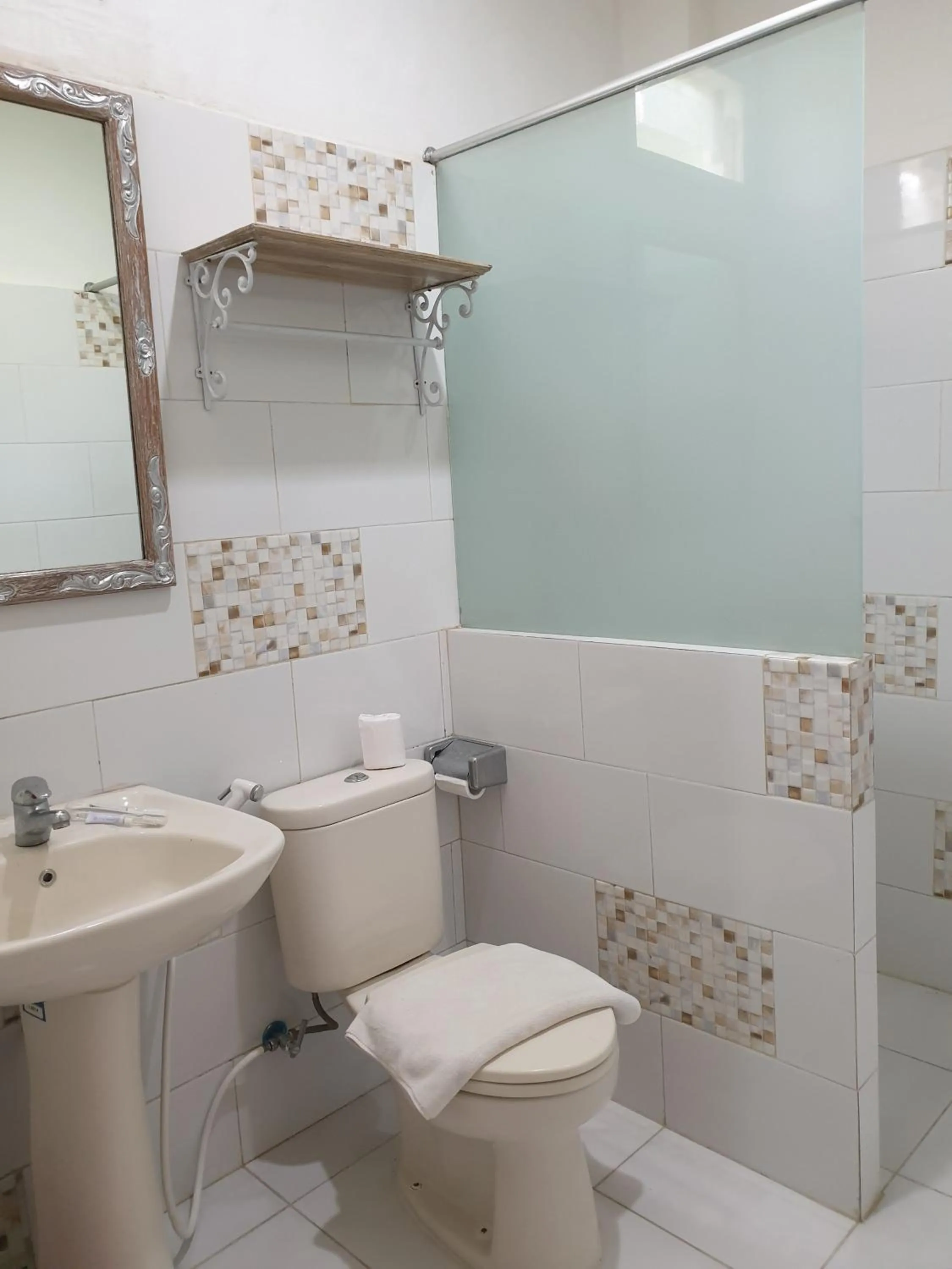 Bathroom in At The Beach Candidasa