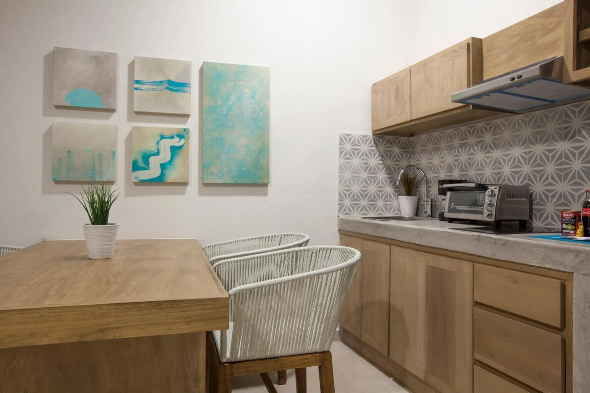 Kitchen or kitchenette in Casa al Mar