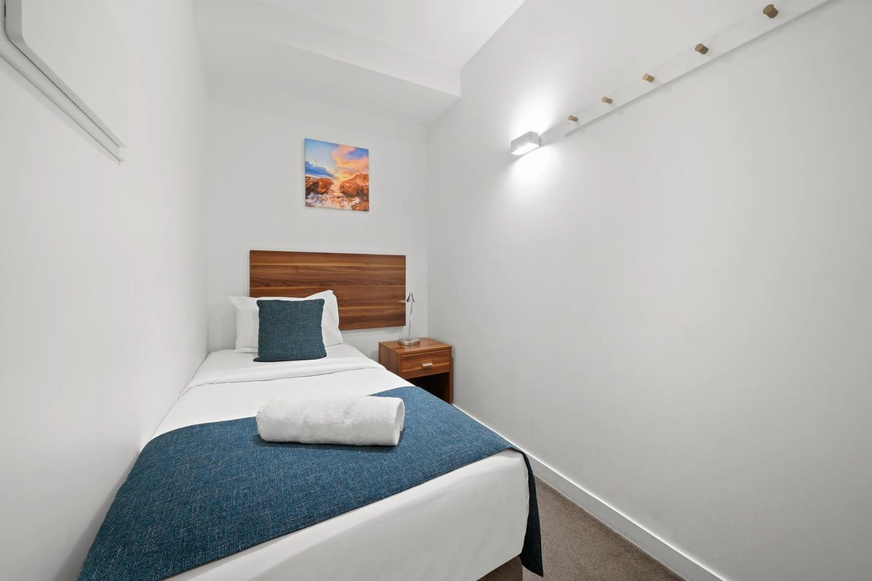 Bed in Flinders Street Apartments