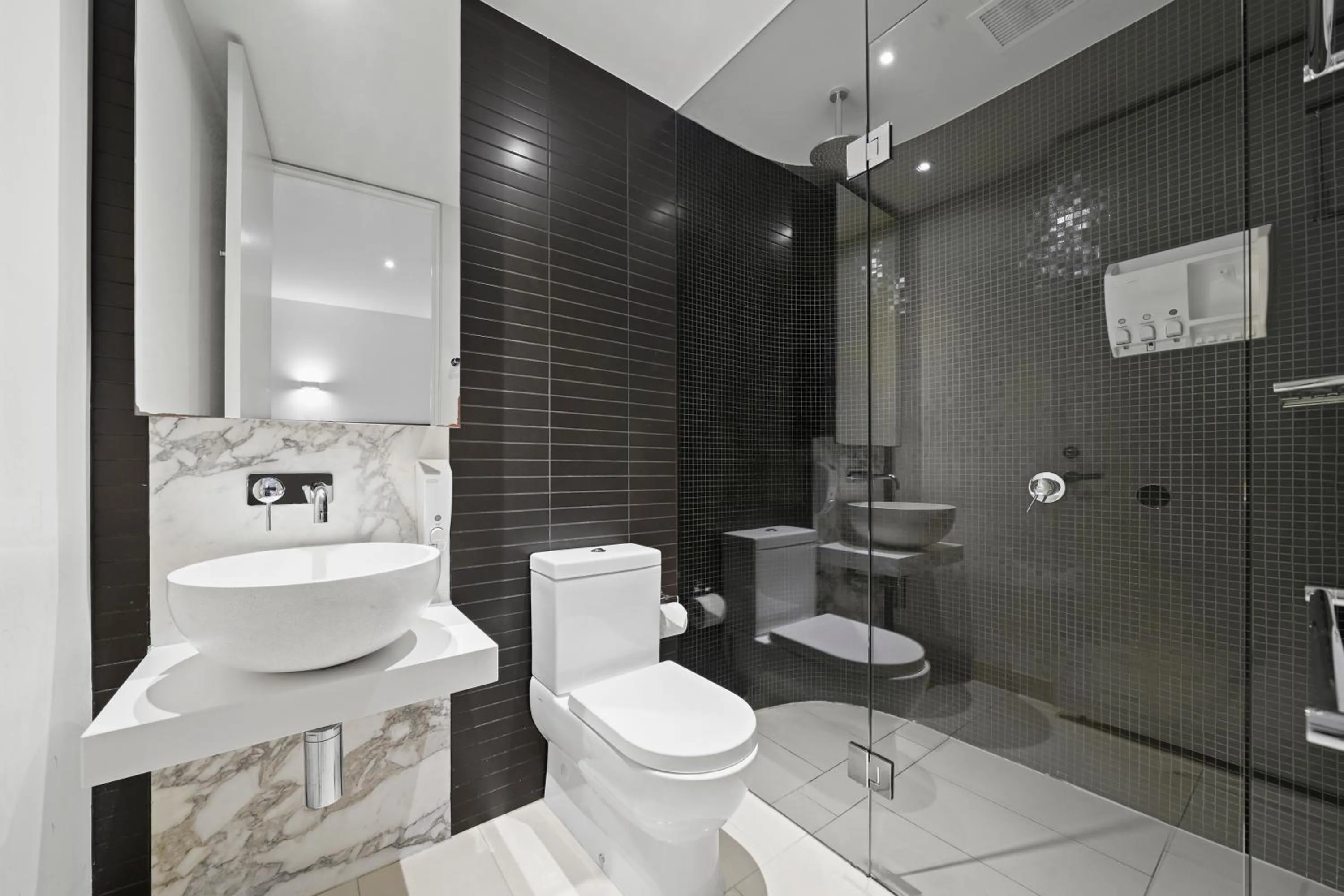 Bathroom in Flinders Street Apartments