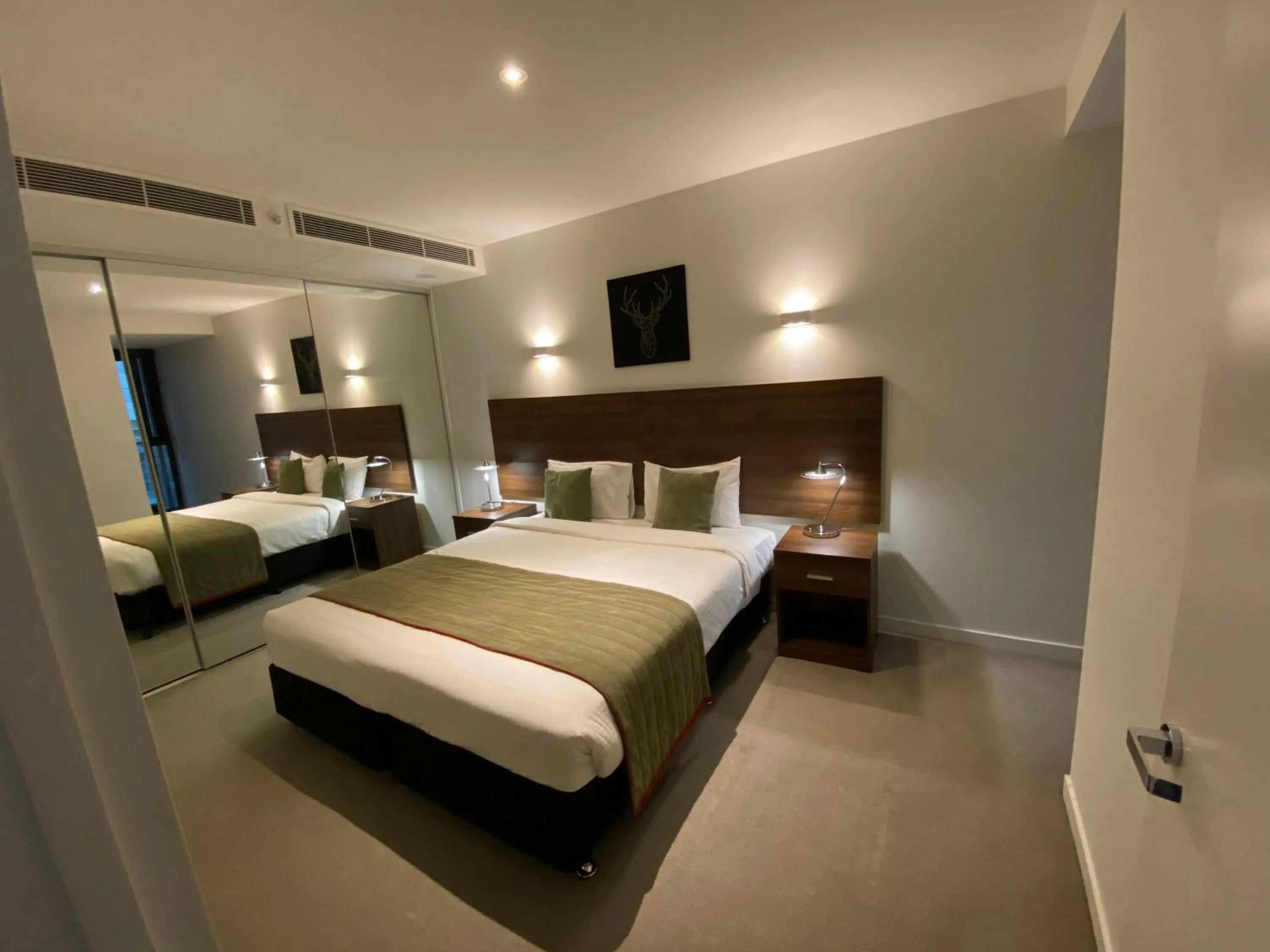 Bed in Flinders Street Apartments